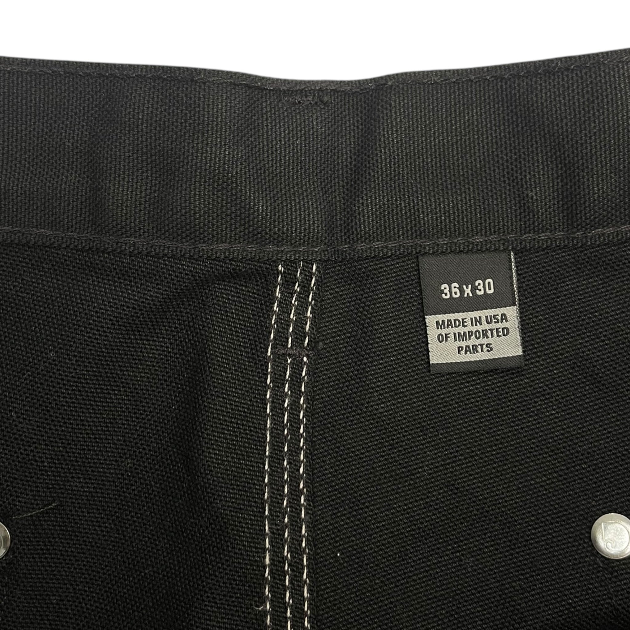 Vintage Carhartt Loose Fit Double Knee Dungarees Black