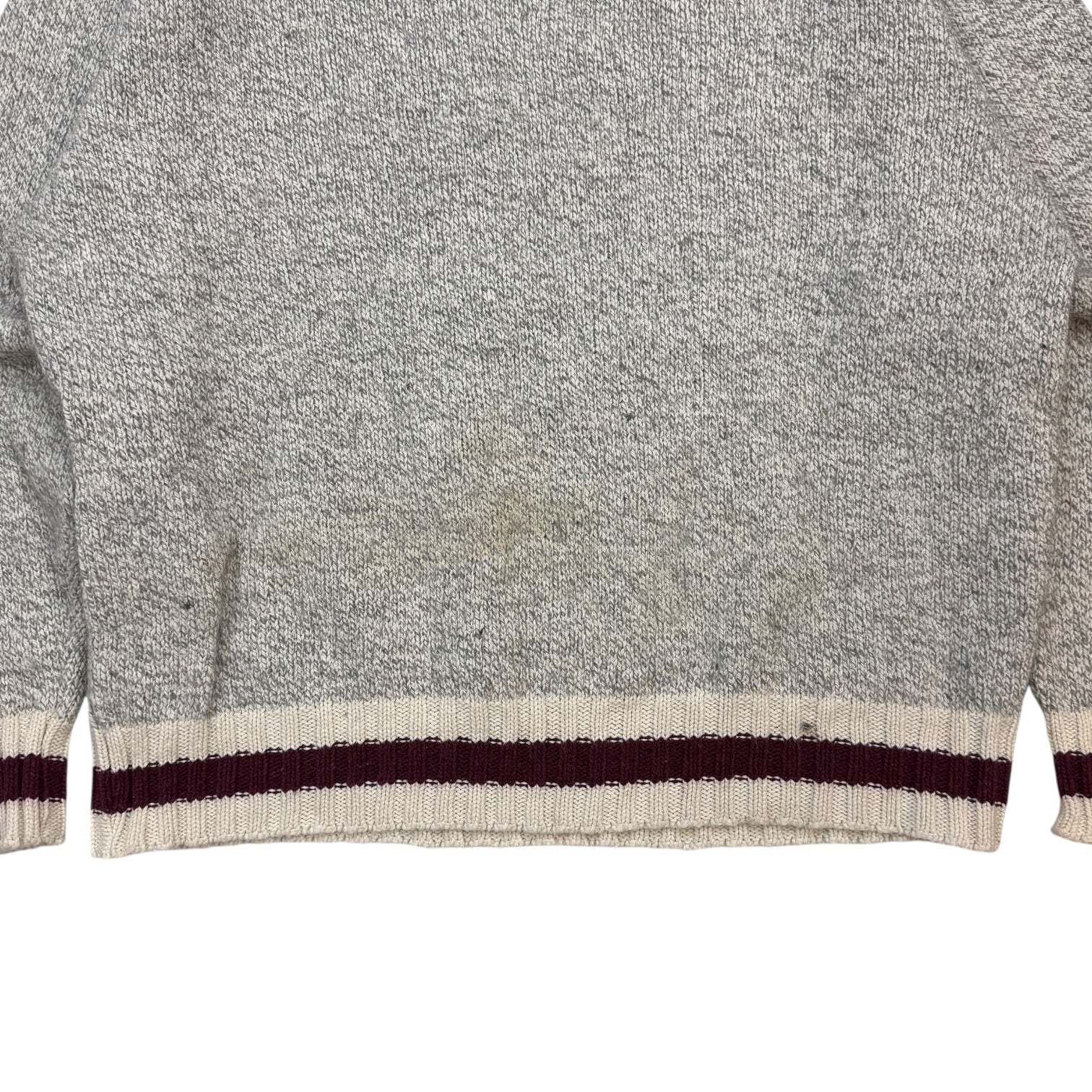 Vintage Wool Crewneck Grey/Red