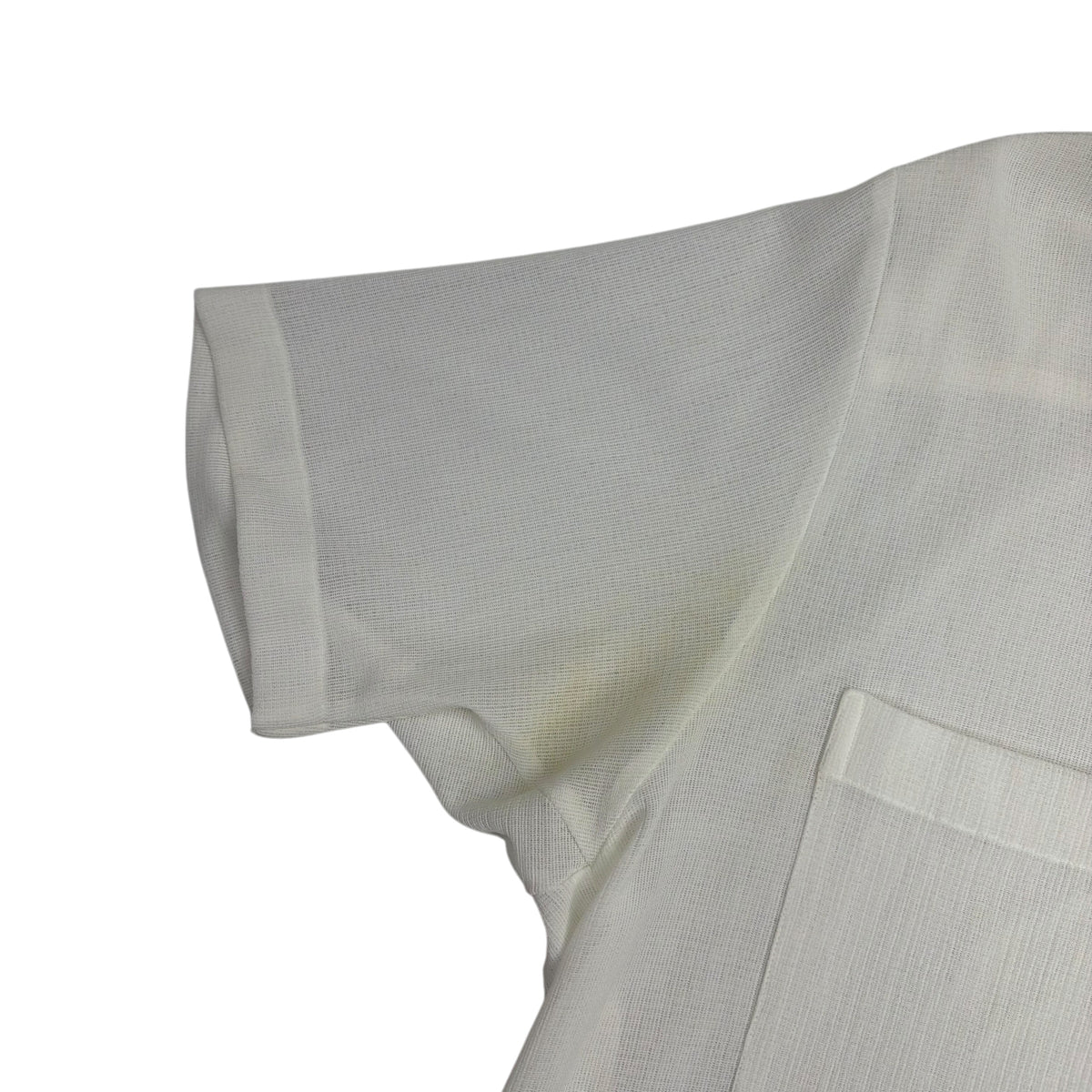 CMMN SWDN Dexter Japanese Soft Mesh Camp Collar Shirt White