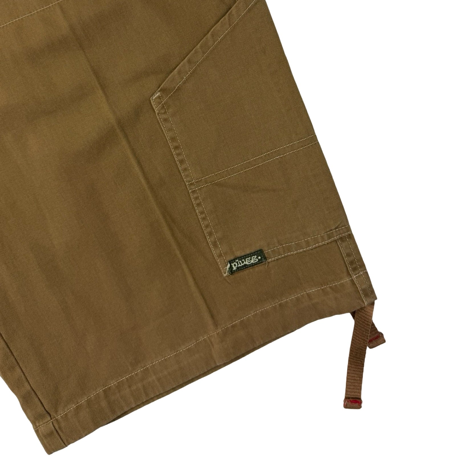 Vintage Soul Surfing Plugg Cargo Shorts Brown