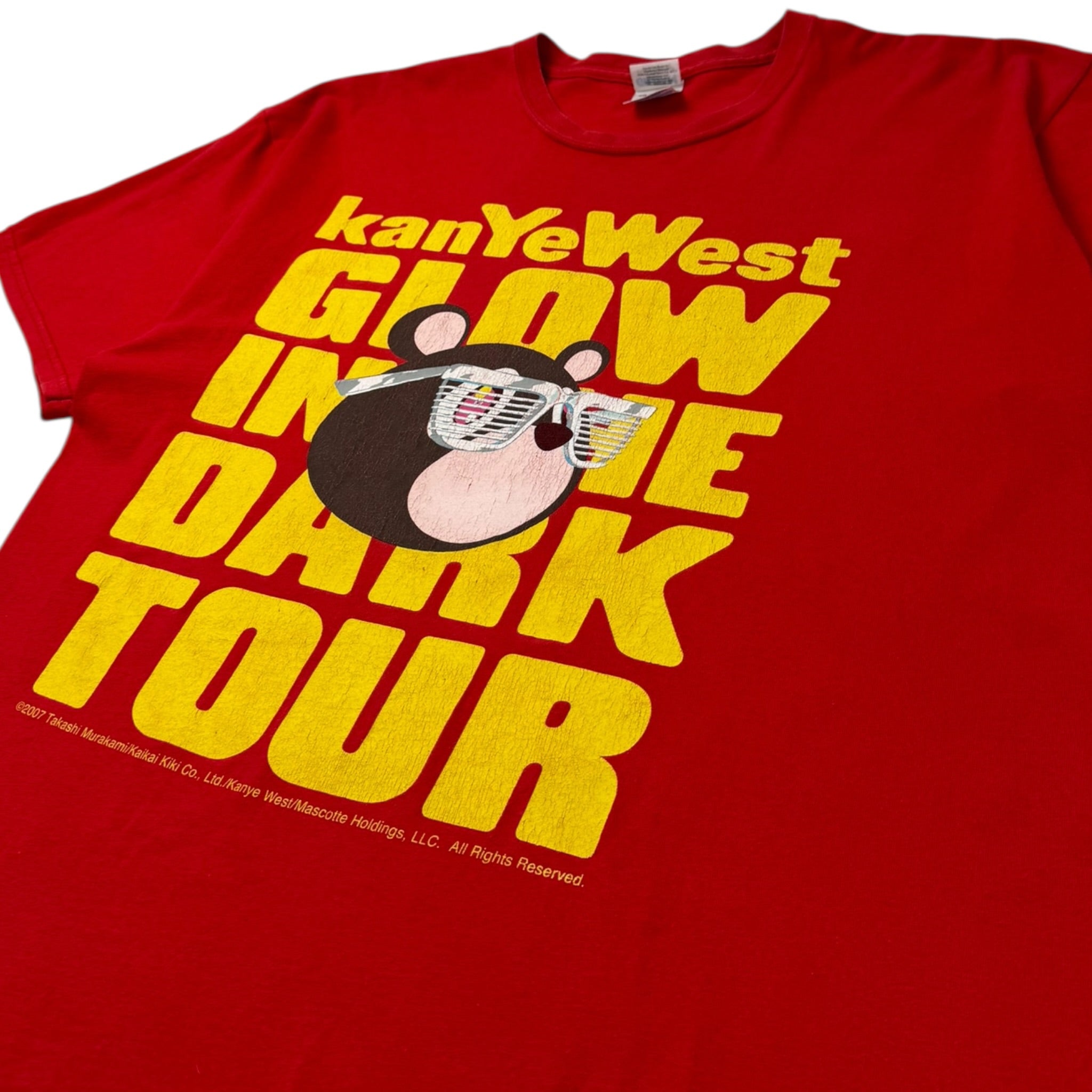 2007 Kanye West ‘Glow In The Dark Tour’ Murakami T-Shirt Red