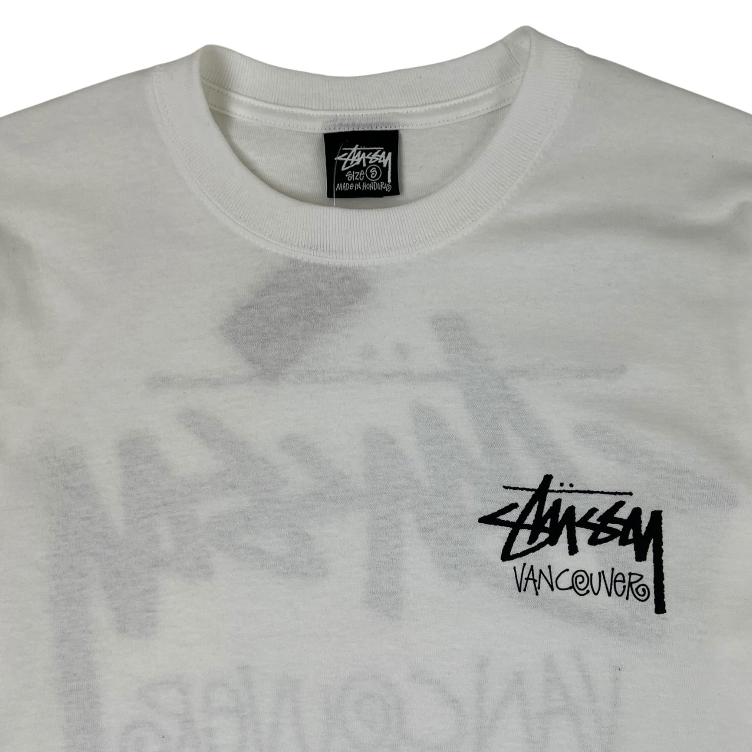 Stussy Vancouver Chapter Long Sleeve T-Shirt White