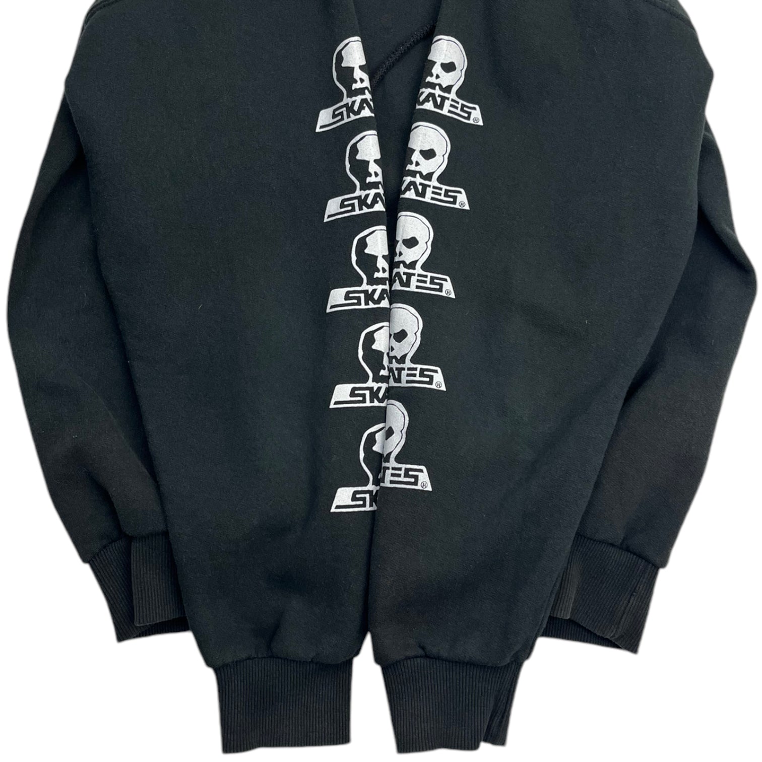 Vintage Skull Skates Classic Hoodie Black