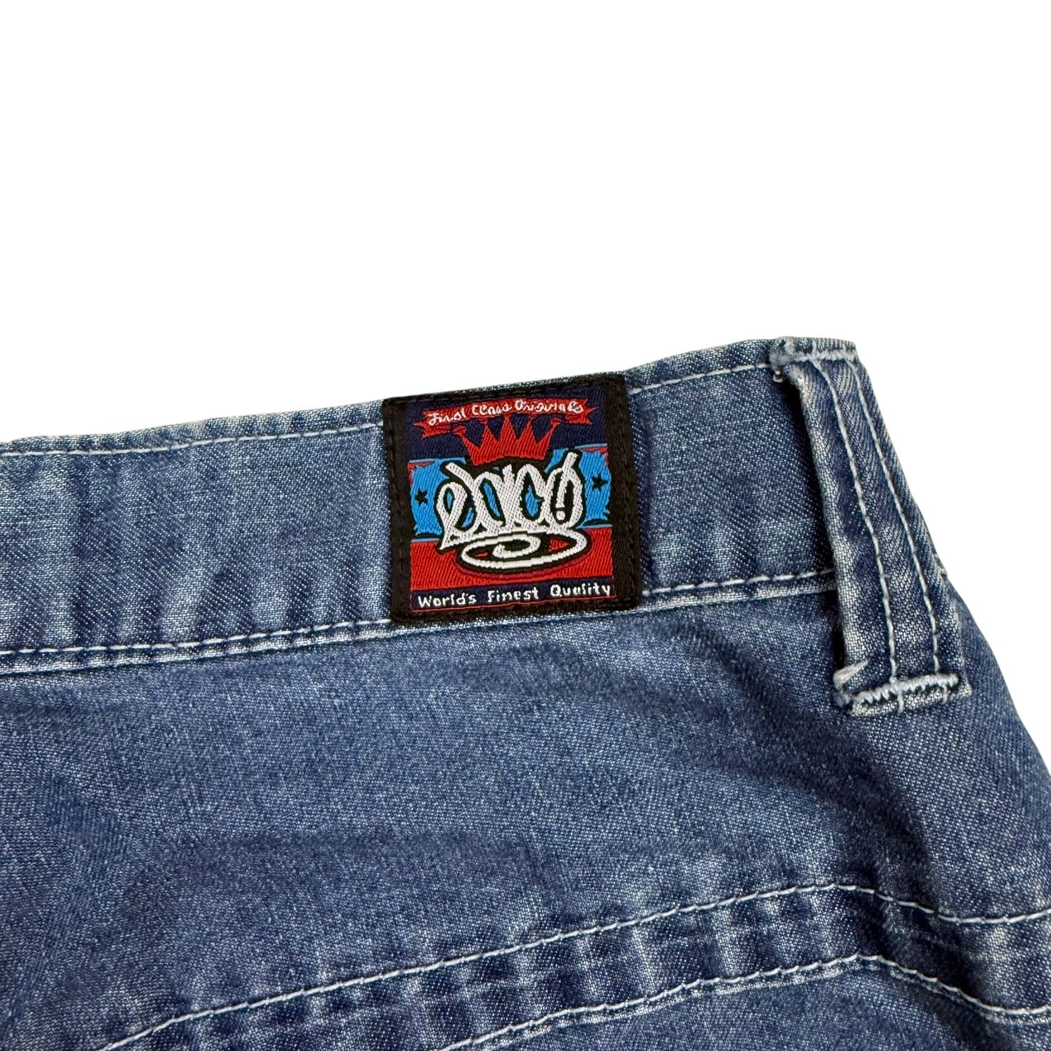 Vintage Y2K JNCO Jeans Kangaroo Wide Legs Pants Dark Wash