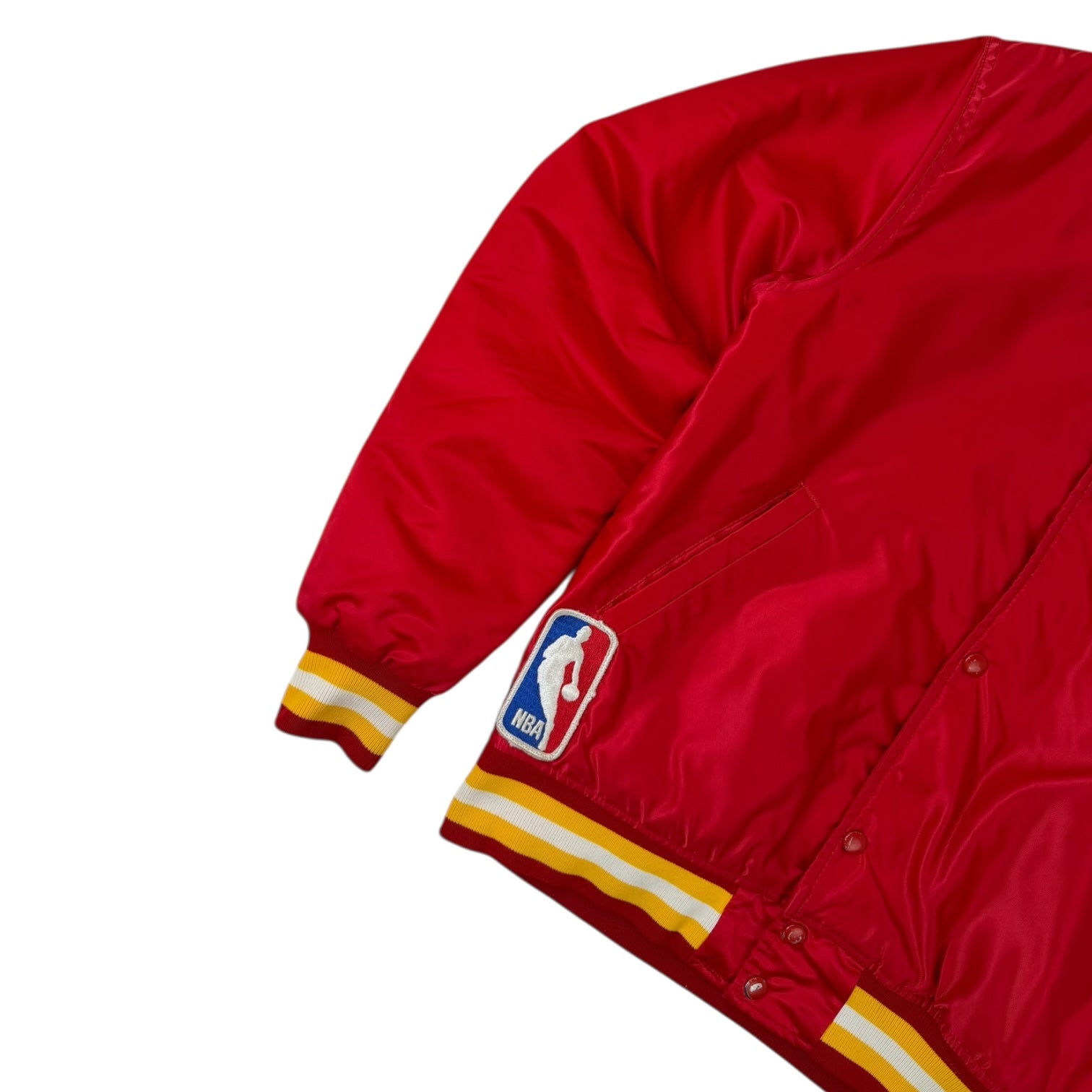 Vintage Starter First Gen Houston Rockets Varsity Jacket Red/Yellow