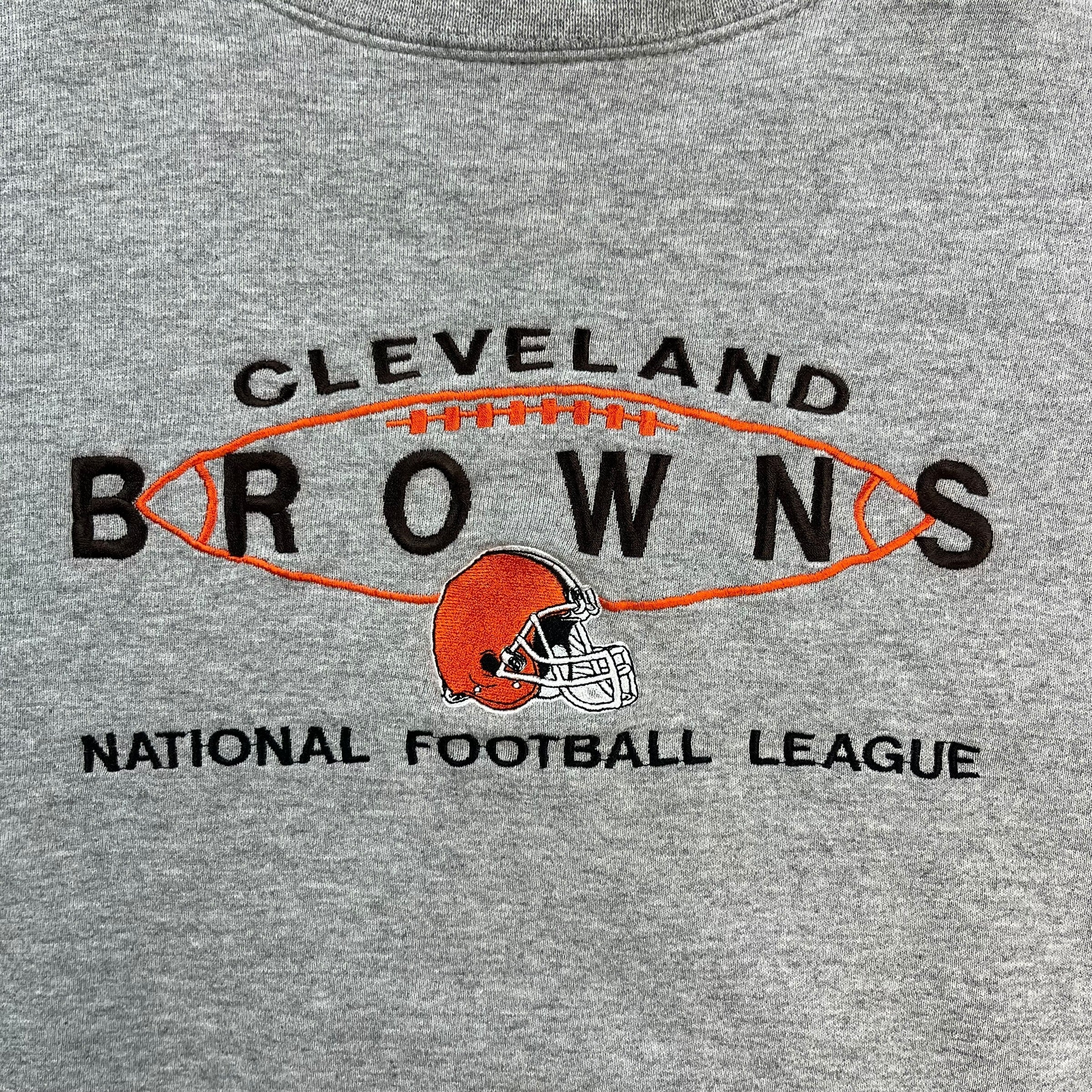 Vintage Cleveland Browns Crewneck Light Grey