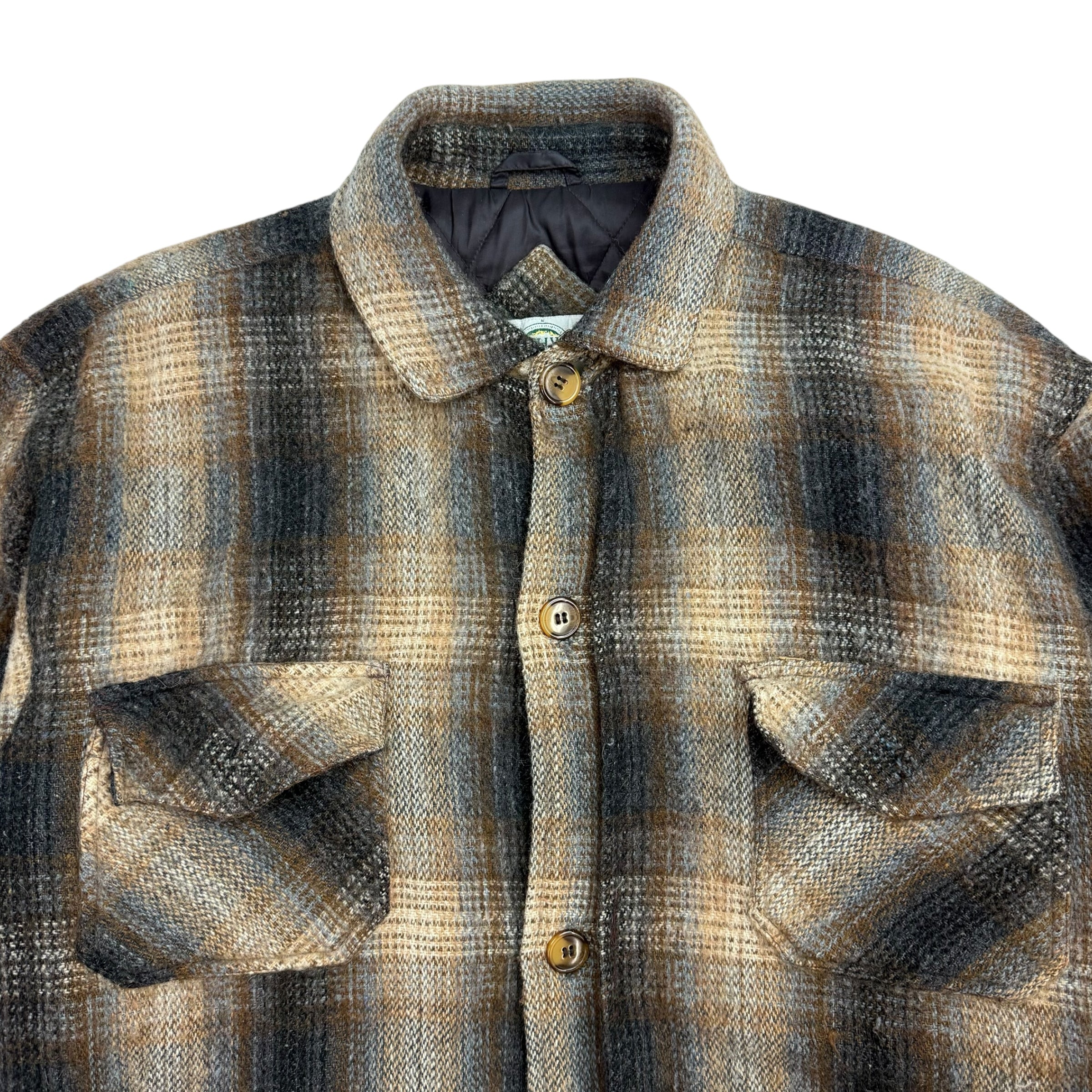 Vintage Northwest Territories Plaid Flannel Jacket Multicolour