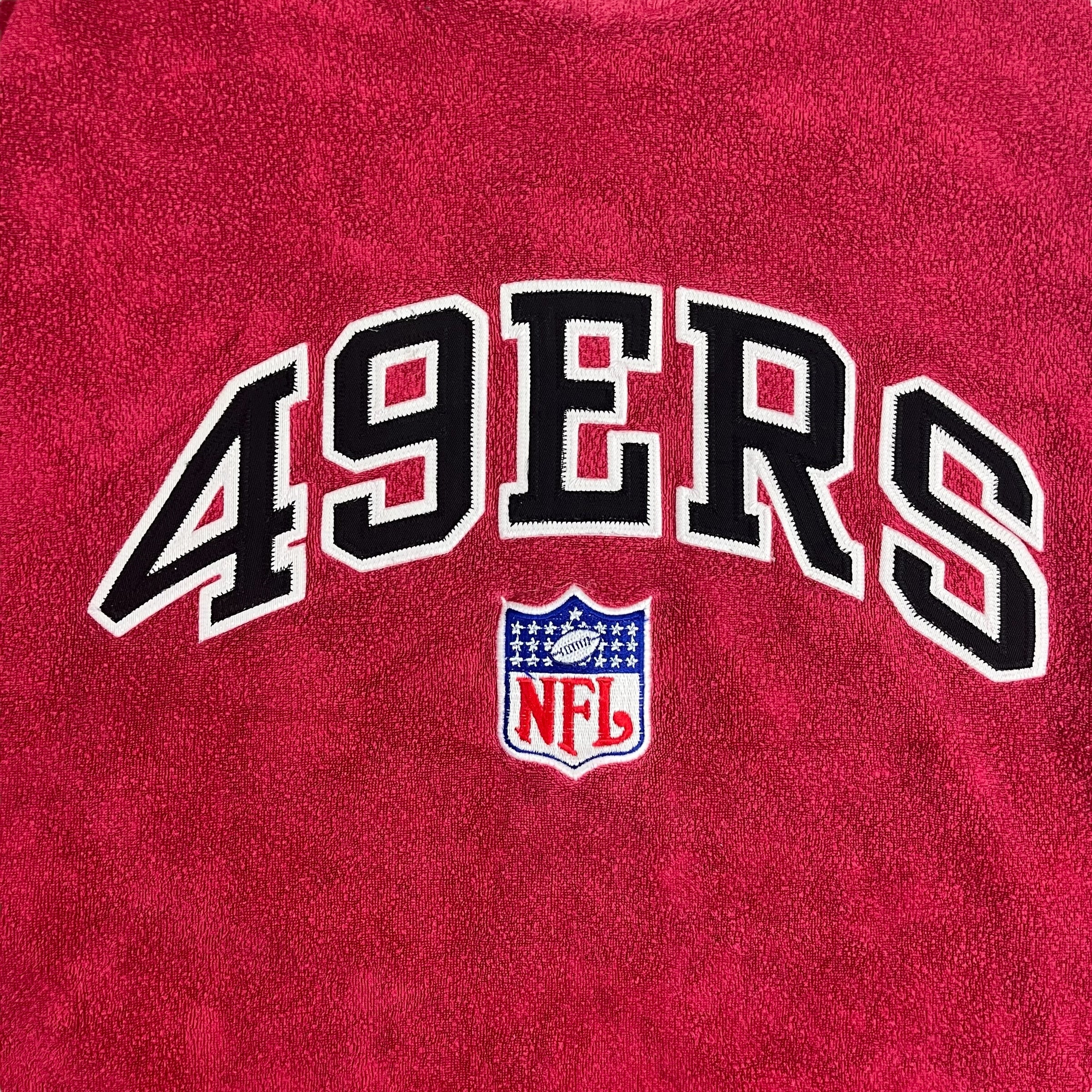 Vintage San Francisco 49ers Reverse Terry Crewneck Burgundy