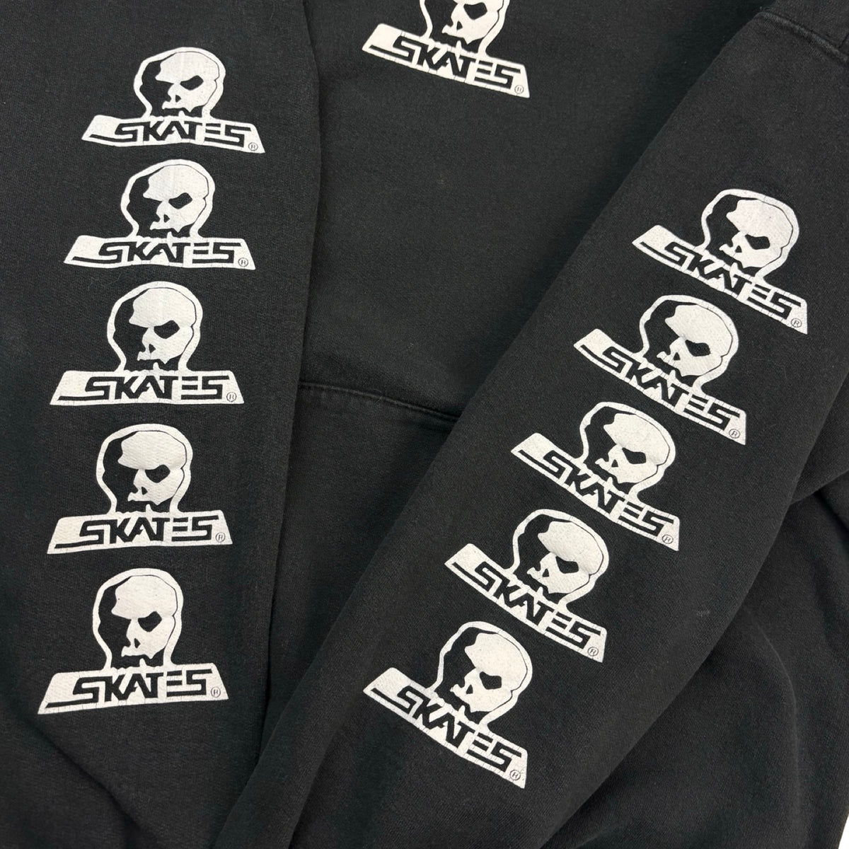 Vintage Skull Skates Hoodie