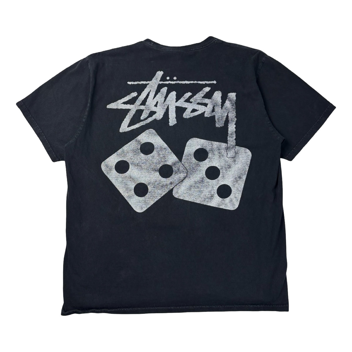 Stussy Dice Pigment Dyed T-Shirt Black