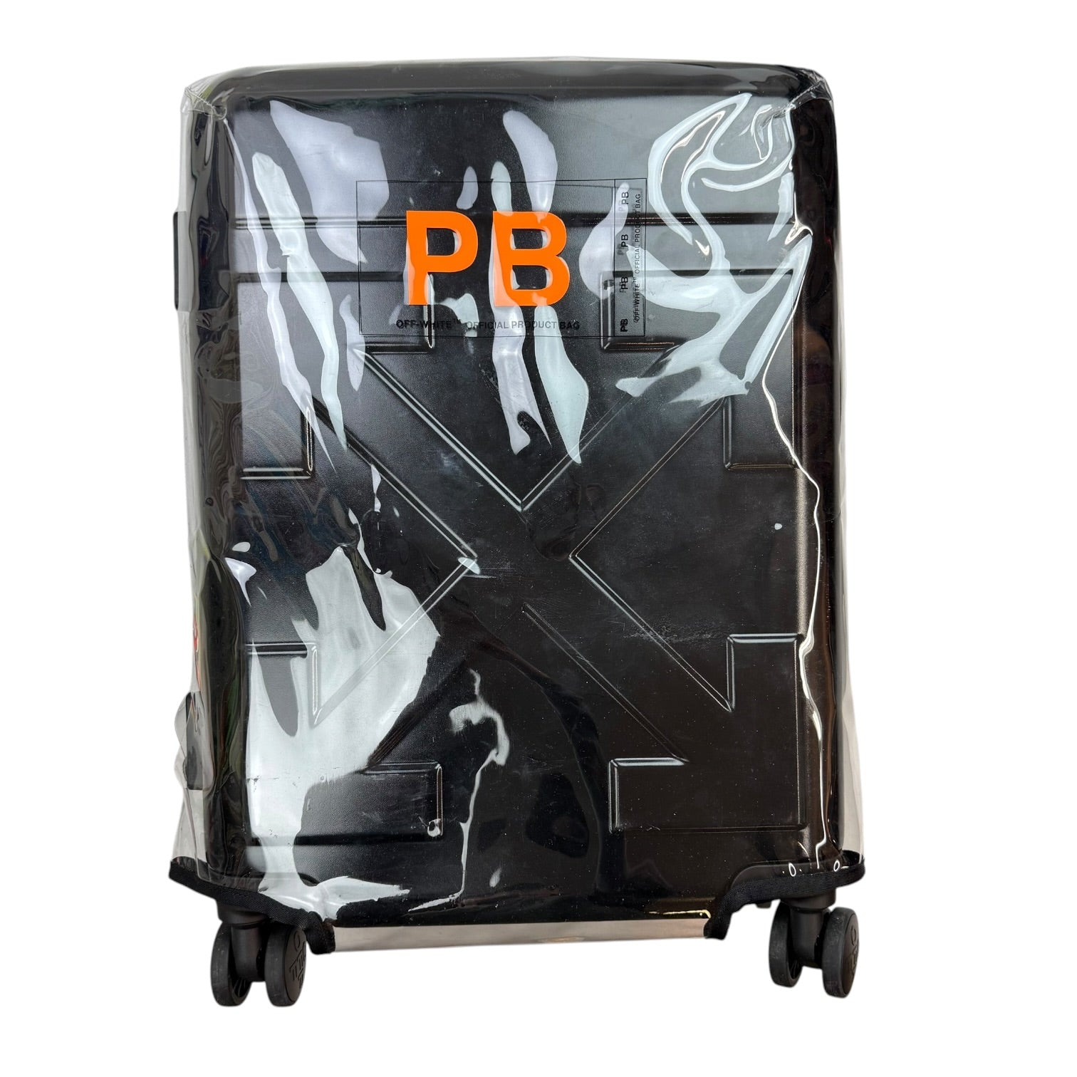OFF-WHITE Arrow-Detail Trolley Suitcase Luggage Matte Black