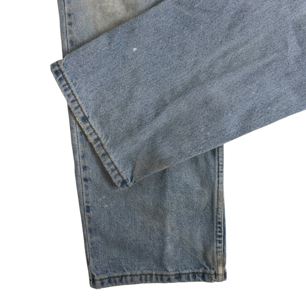 Vintage Levi 505 Thrashed Denim Jeans Light Wash