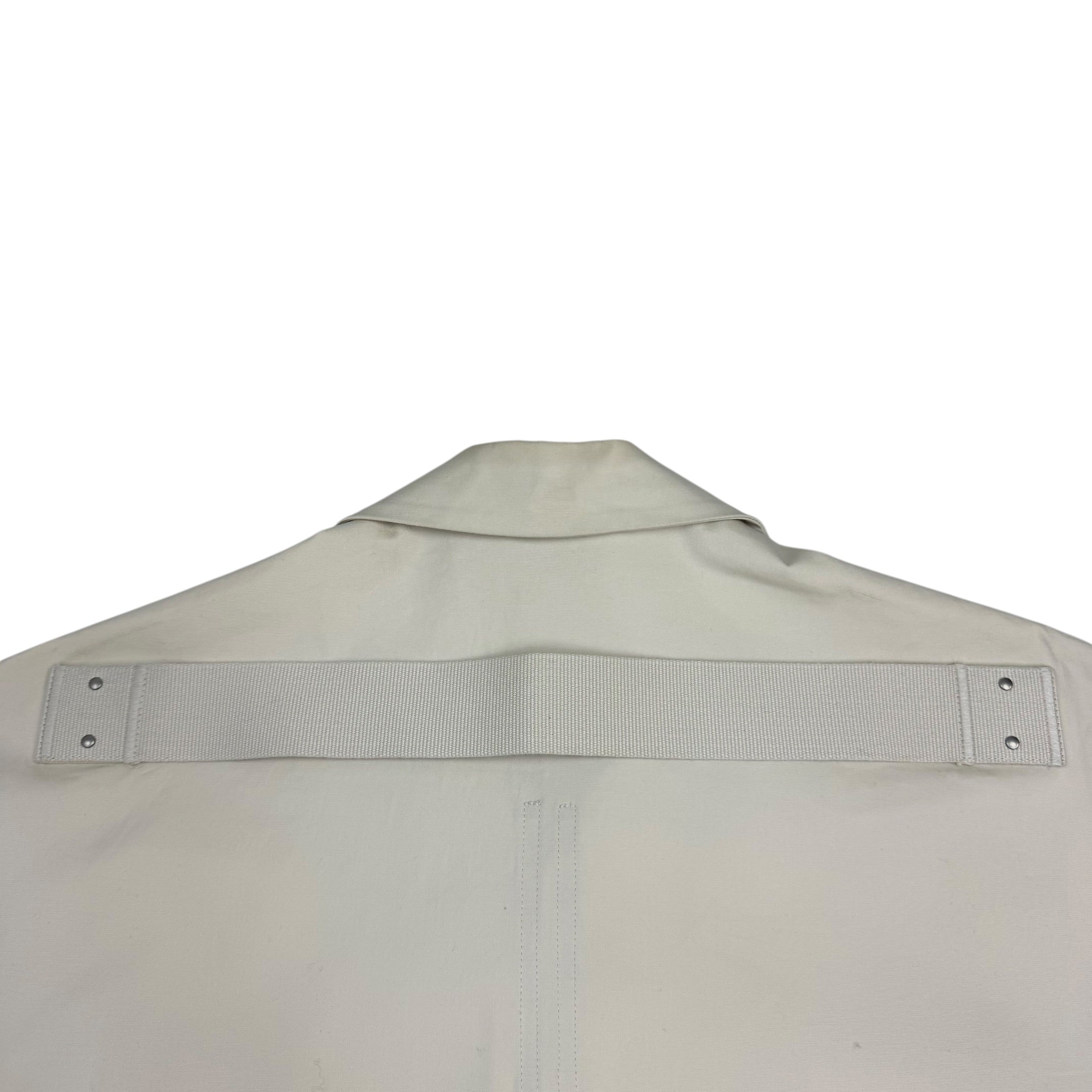 Rick Owens Magnum Chest Pockets Cotton Shirt Neutral