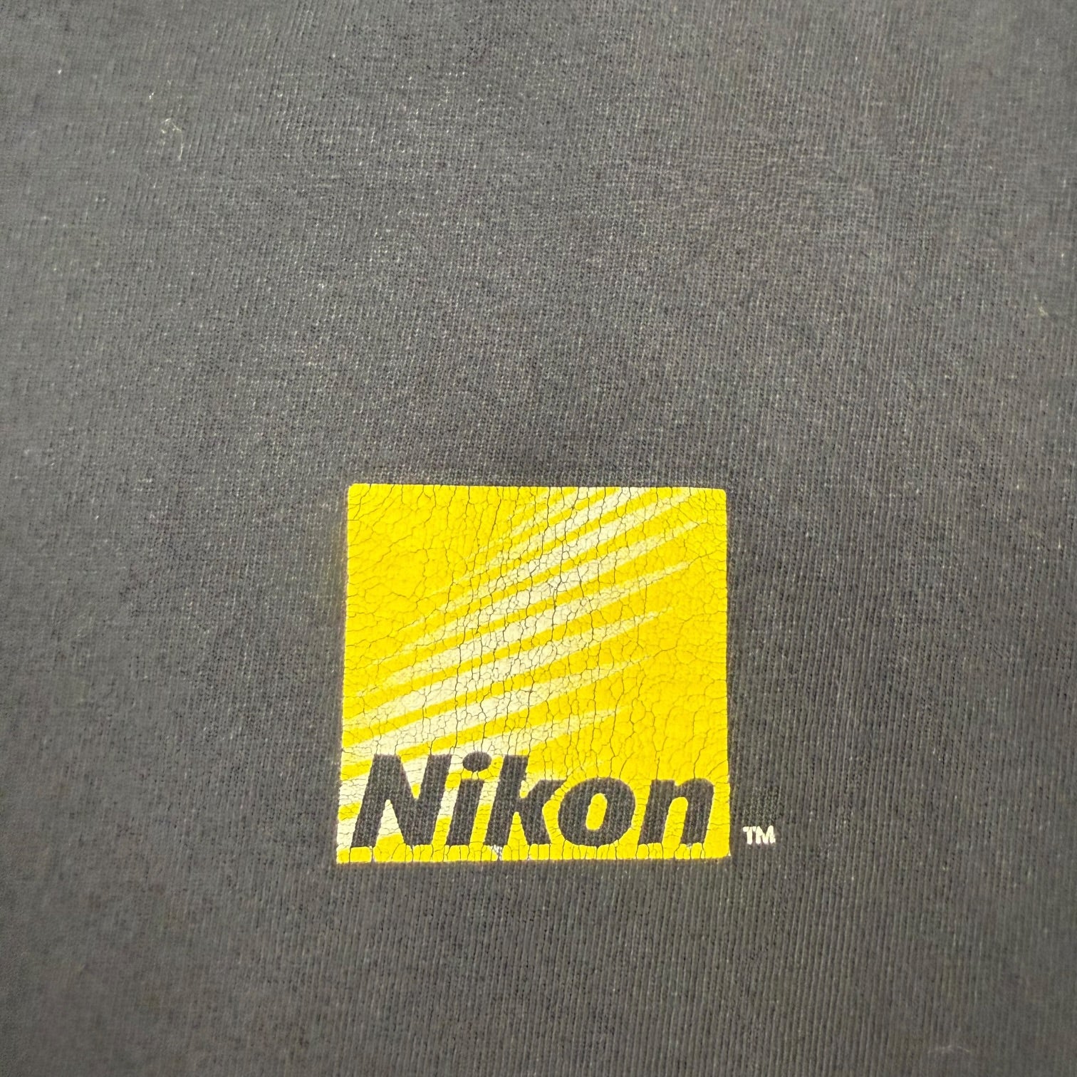 Vintage Nikon Camera Logo Tee Black