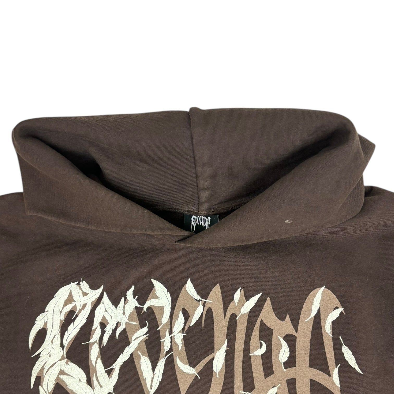 Revenge x JuiceWrld 999 Dove Hoodie Brown