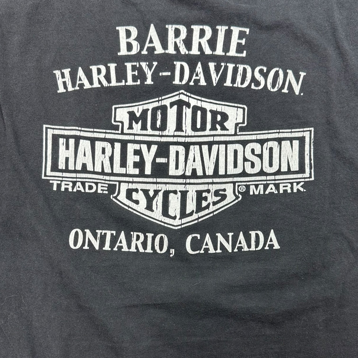 Vintage Harley Davison Of Barrie, Ontario Tee Black