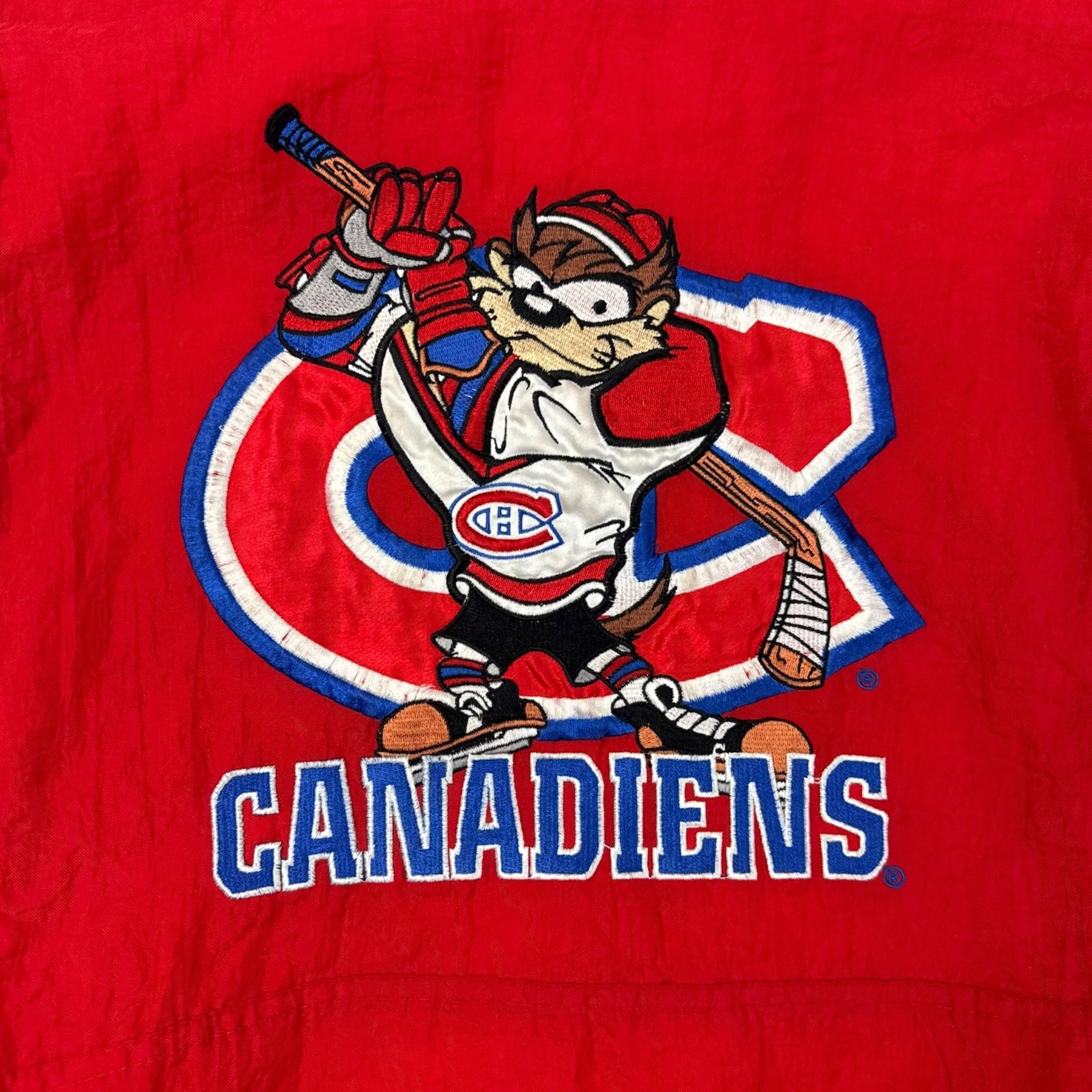 Vintage Taz Looney Tunes NHL Canadiens Jacket