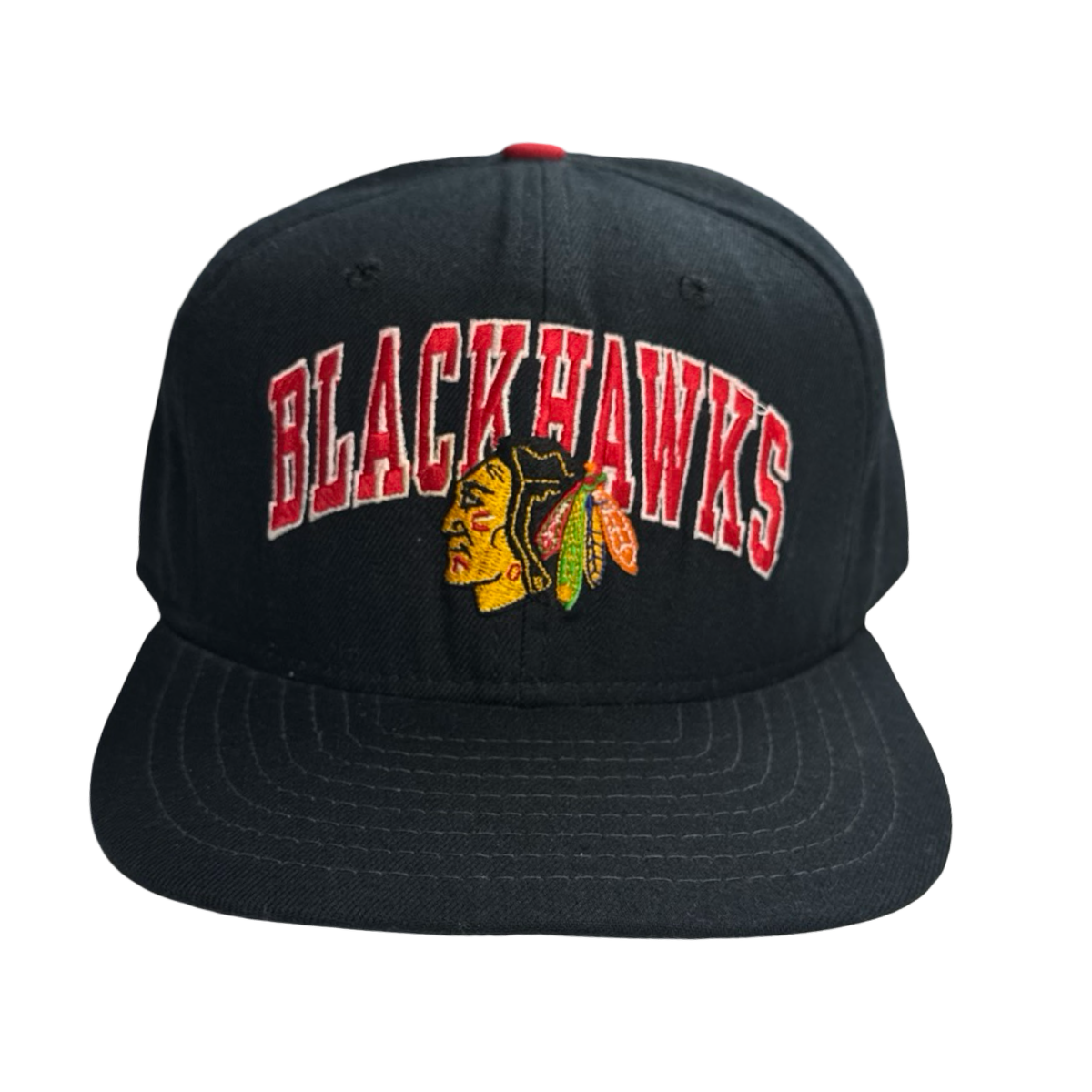 Vintage Chicago Blackhawks Arch Spellout New Era NHL Hat