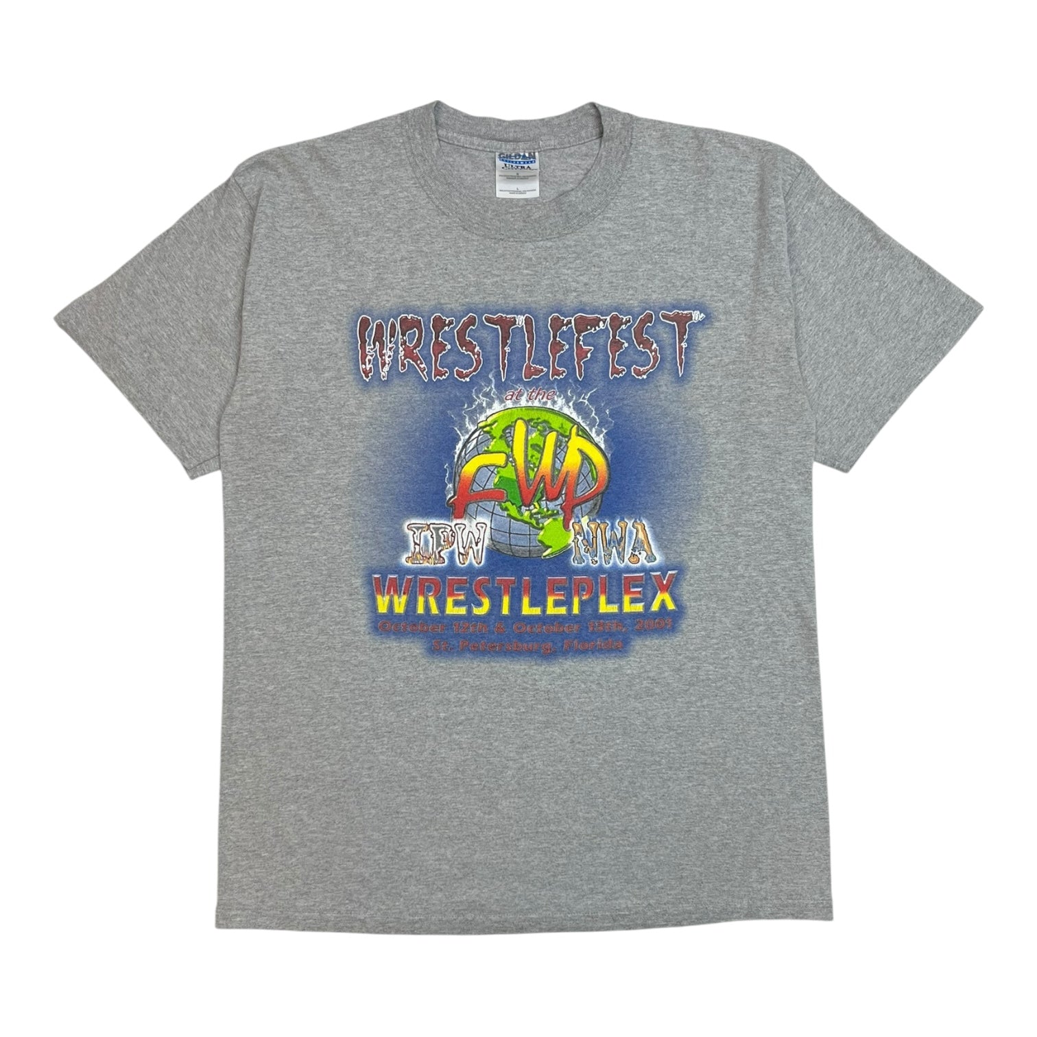 2001 Wrestlefest Tee Grey