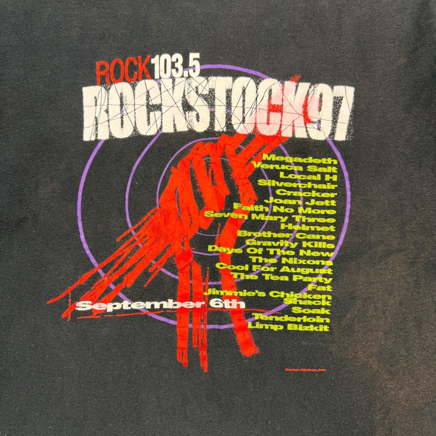 1997 Rockstock 97 Concert Tee Black