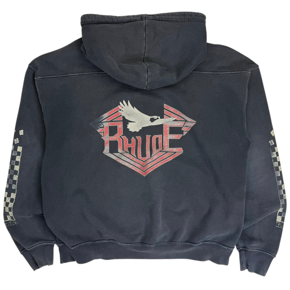 Rhude Malibu Hoodie Washed Black
