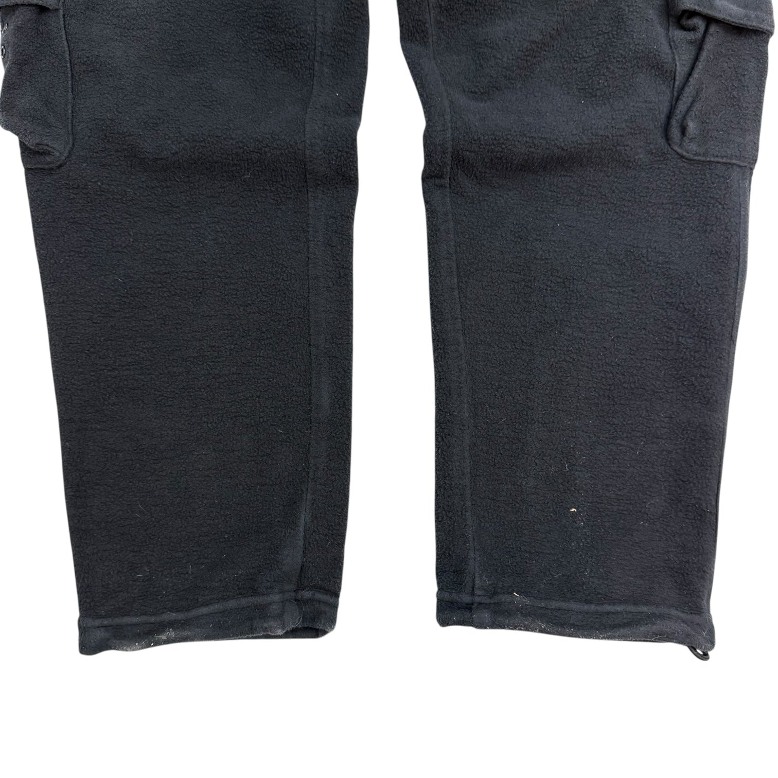 Stone Island Cotton Fleece Cargo Sweatpants Black