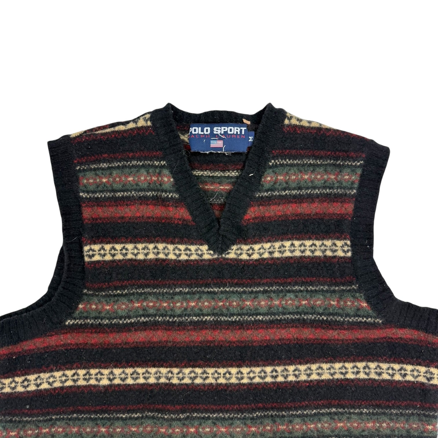Vintage Polo Sport Ralph Lauren Knit Vest Multicolour