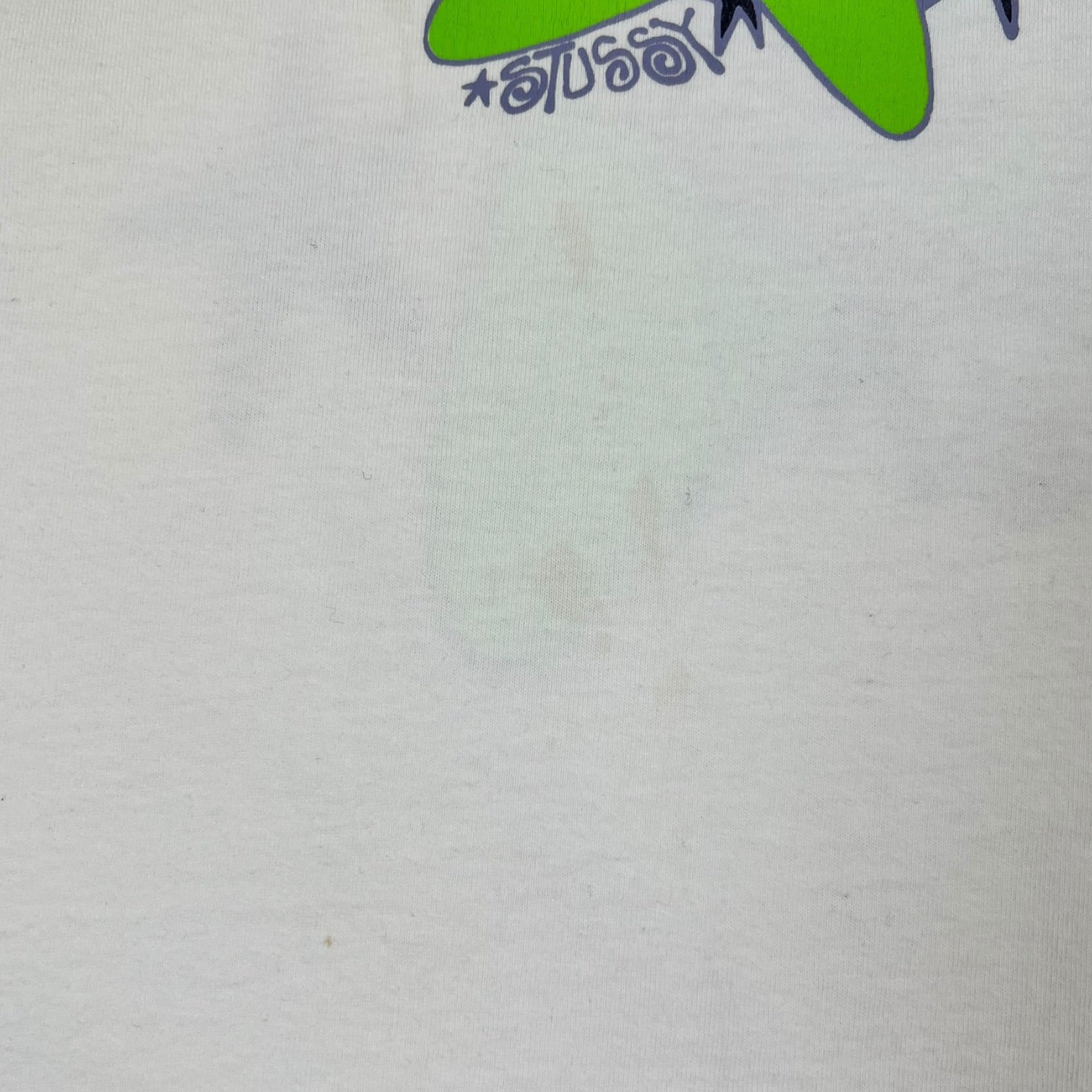 Stussy Galaxy Green Star T-Shirt White