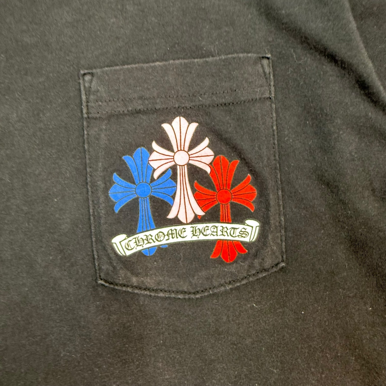 Chrome Hearts Cross Cemetery Tee Black/Multicolour