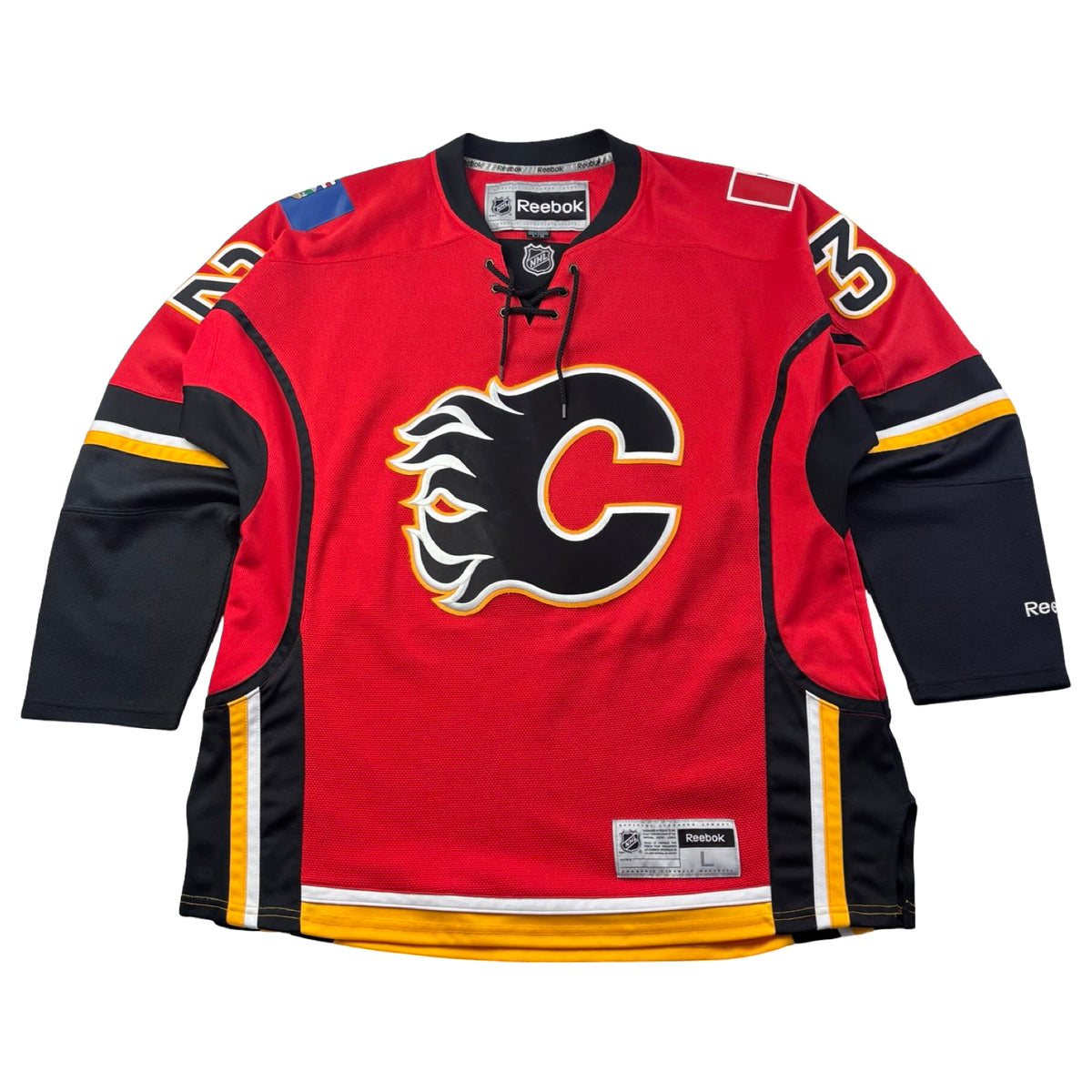 Vintage Reebok Calgary Flames Paul Byron NHL Home Jersey
