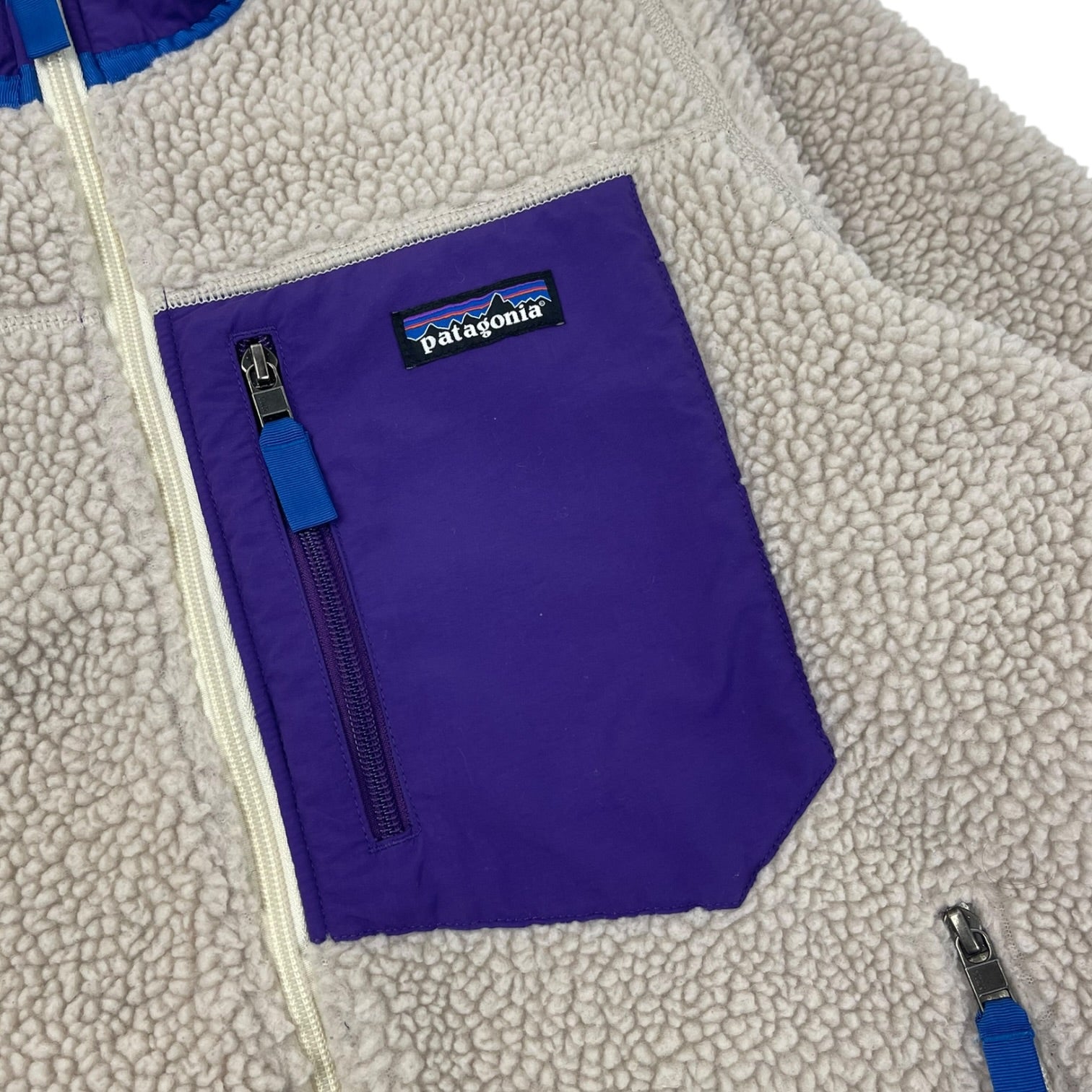 Patagonia Retro-X Fleece Jacket Oatmeal/Purple