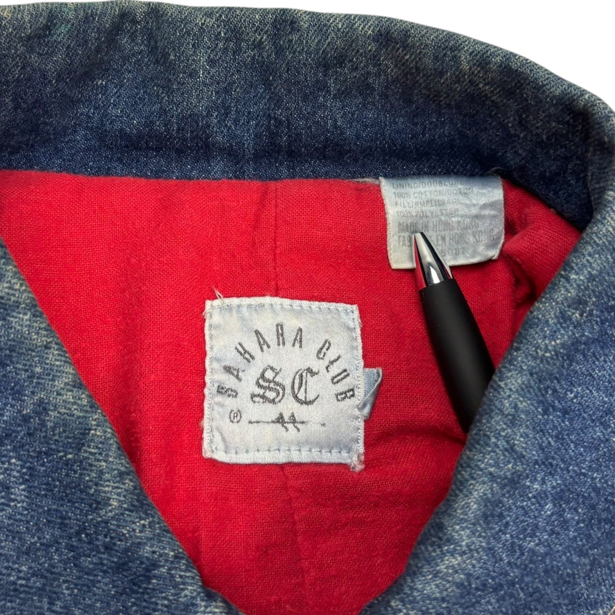 Vintage Saharah Club Denim Jacket Dark Washed