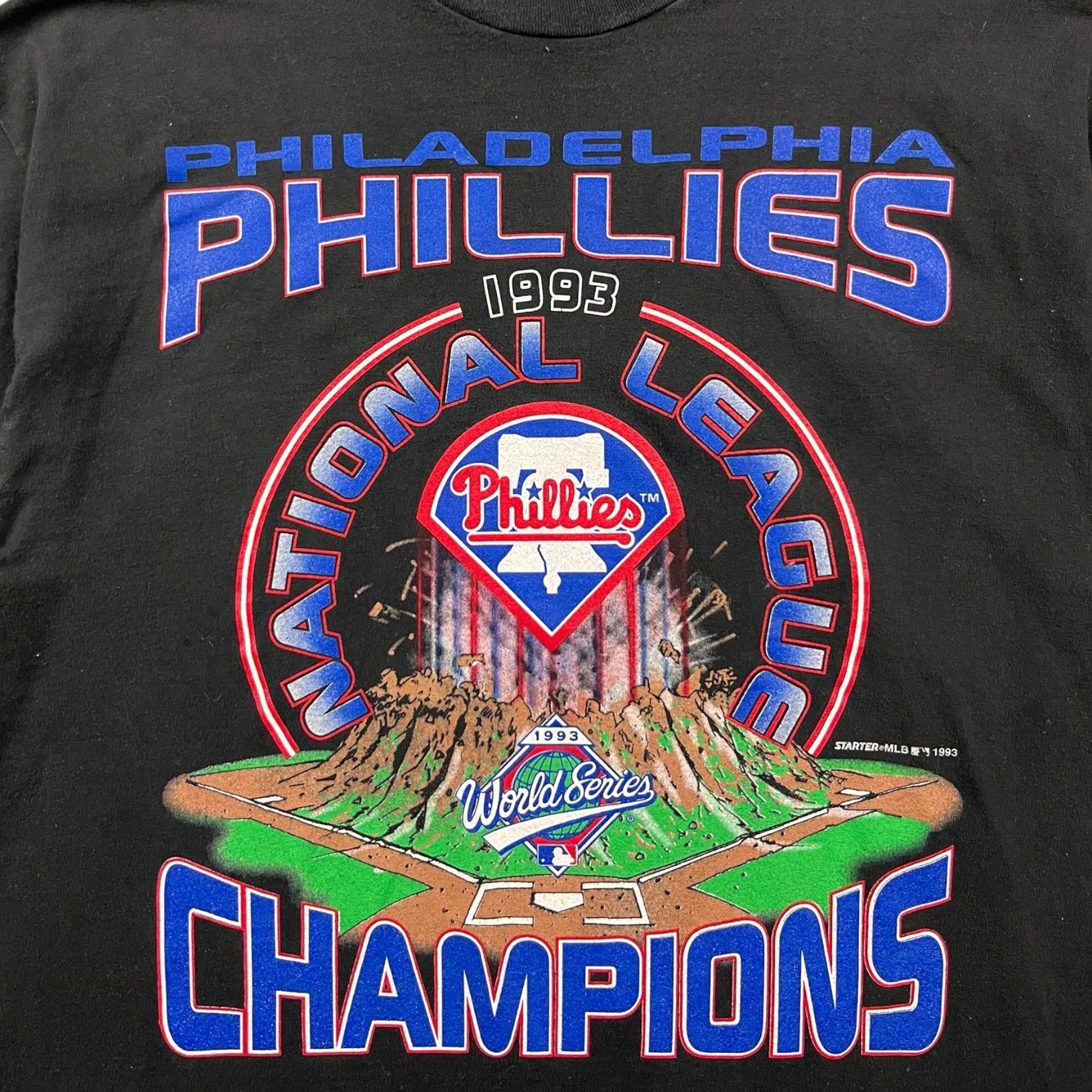 1993 Philadelphia Phillies World Series Tee Black