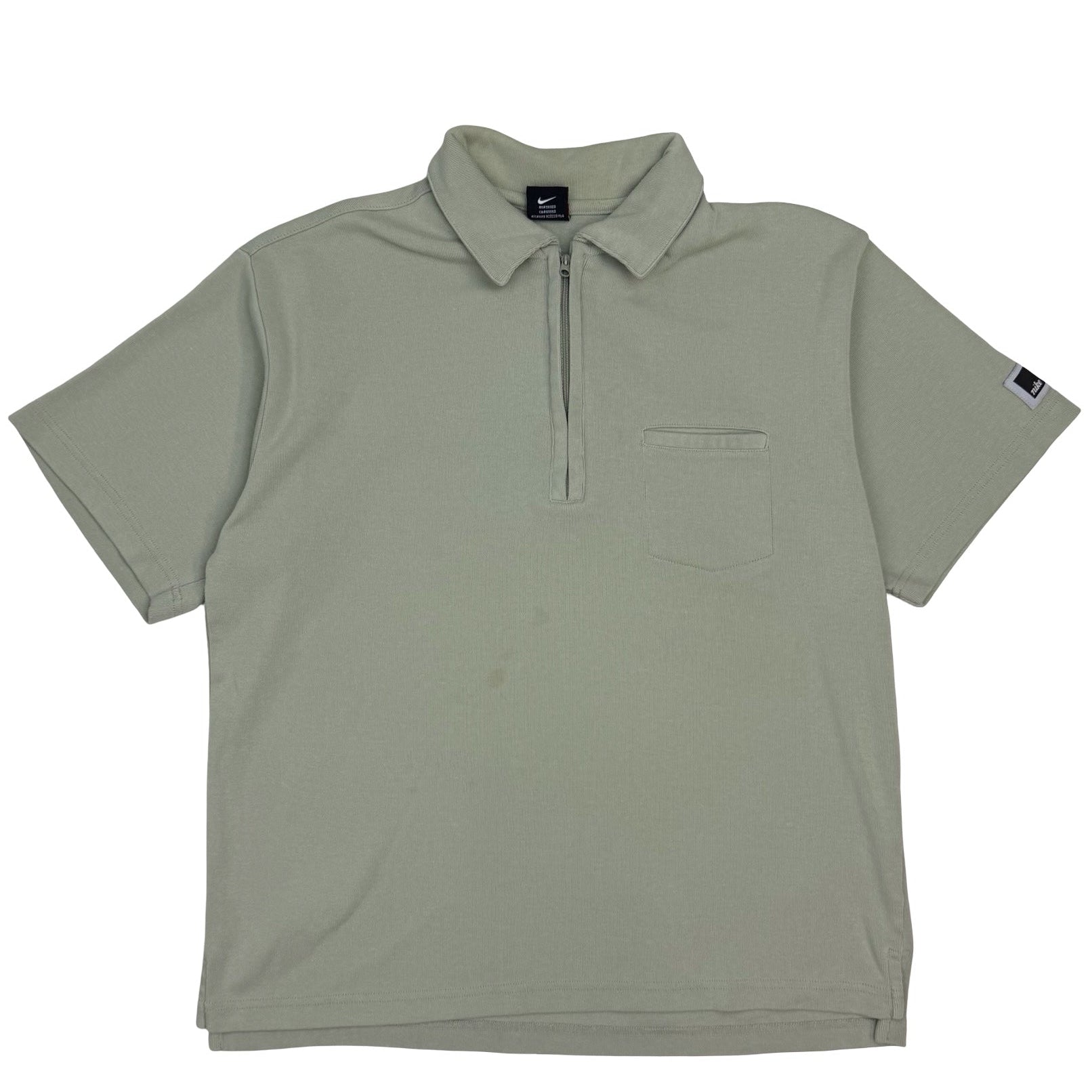 Vintage Nike Quarter Zip Golf Polo Tan