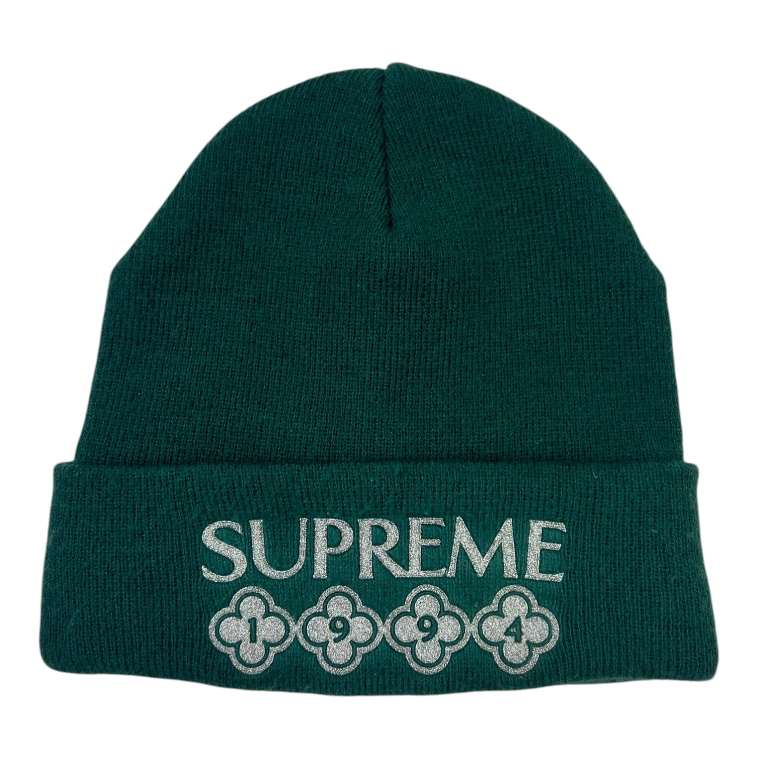 Supreme Glitter Beanie Dark Green