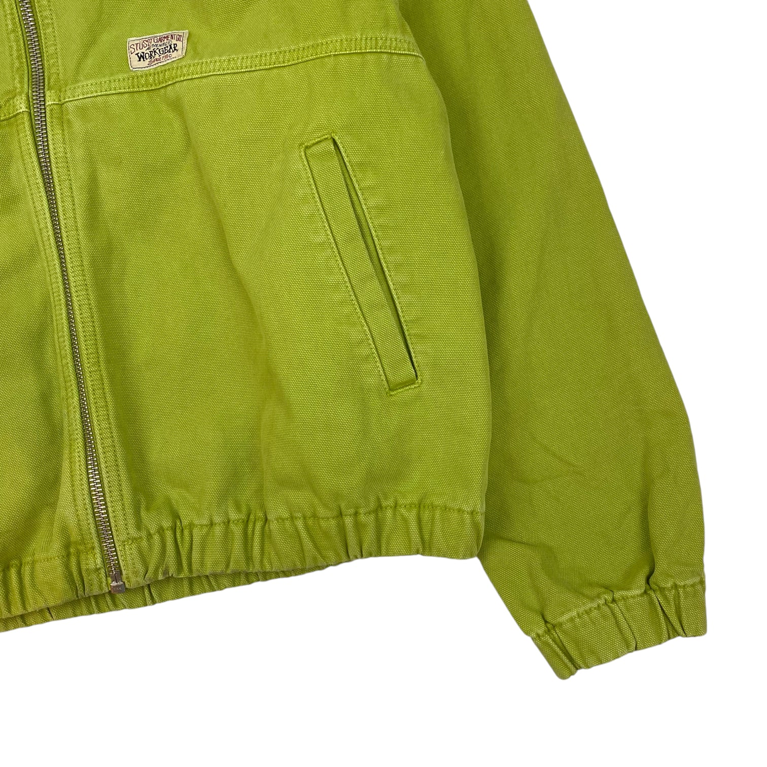 Stüssy Hooded Work Jacket Slime Green