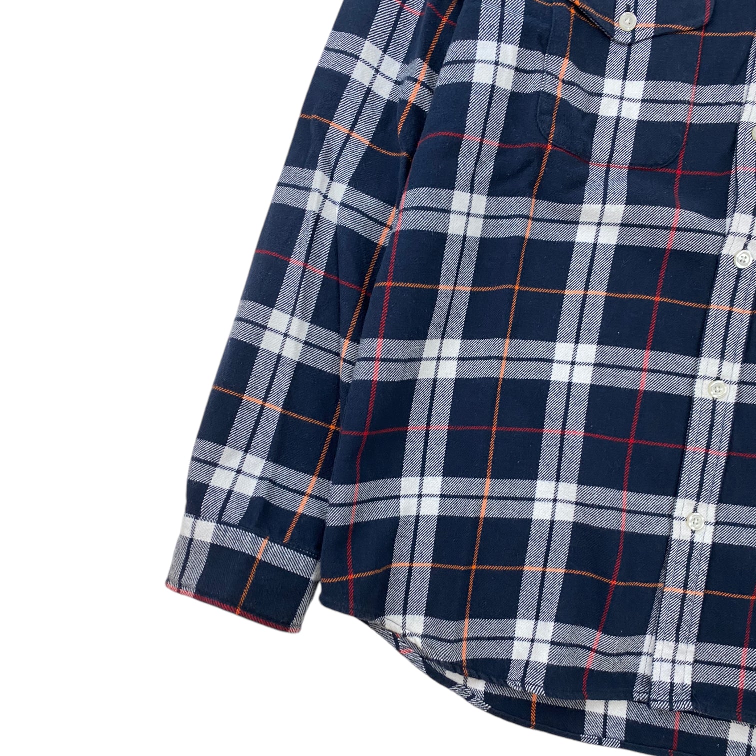 Supreme Checkered Flannel Shirt Navy