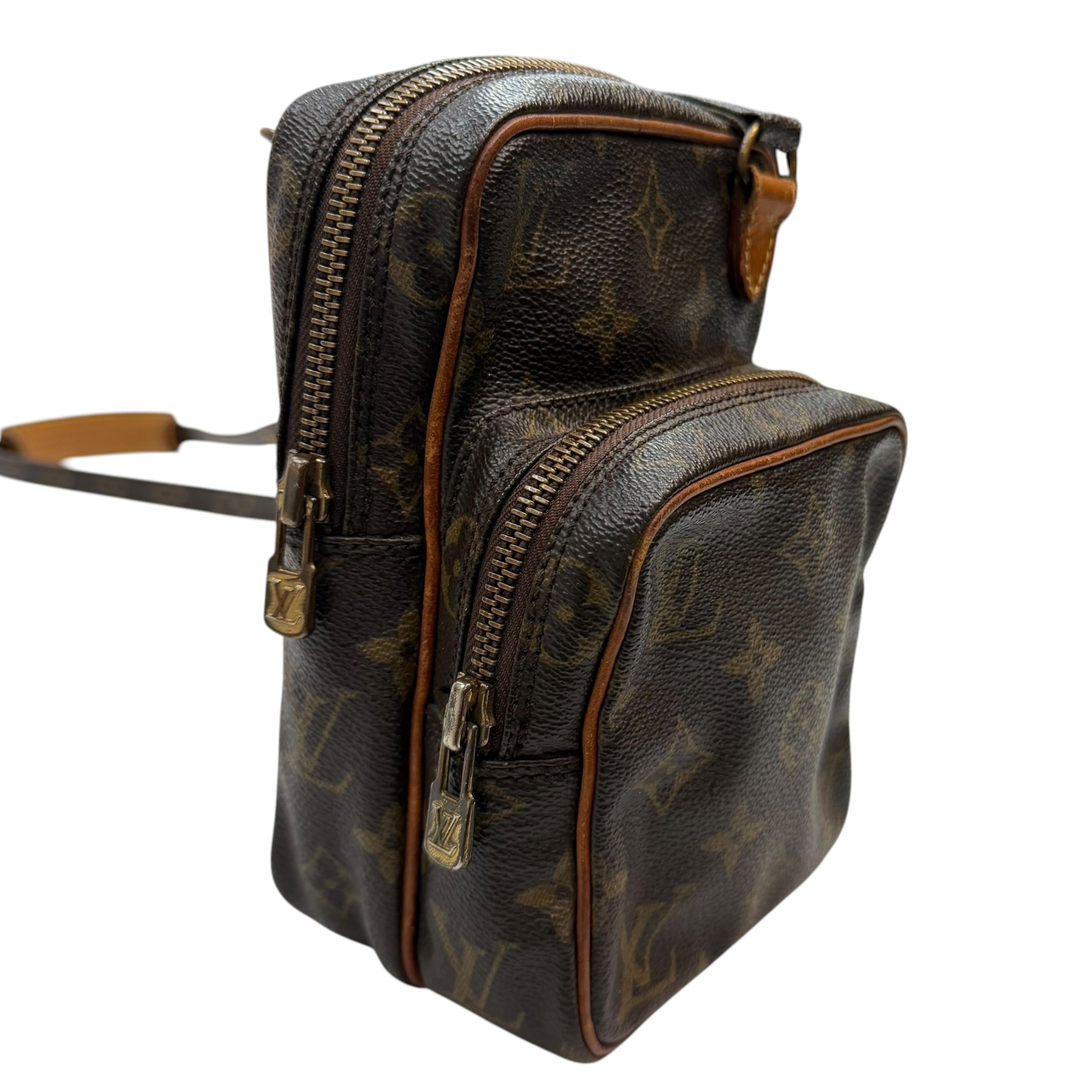 Vintage Louis Vuitton Amazone Mini Monogram Shoulder Bag Brown