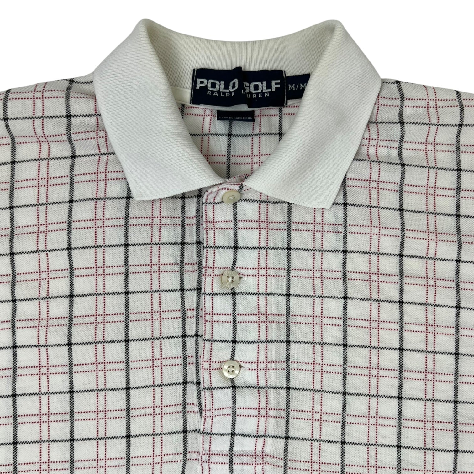 Vintage Ralph Lauren Polo Golf Shirt Striped White