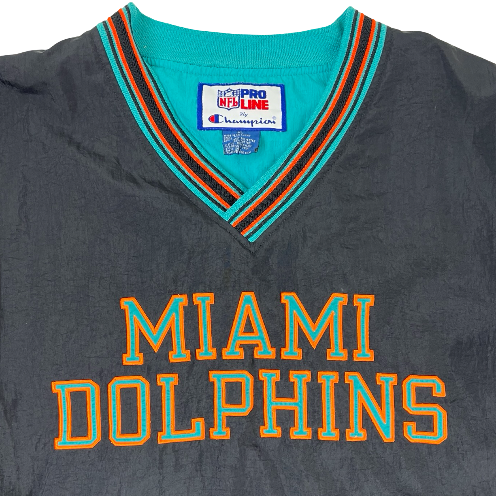 Vintage Miami Dolphins Champion Windbreaker Black