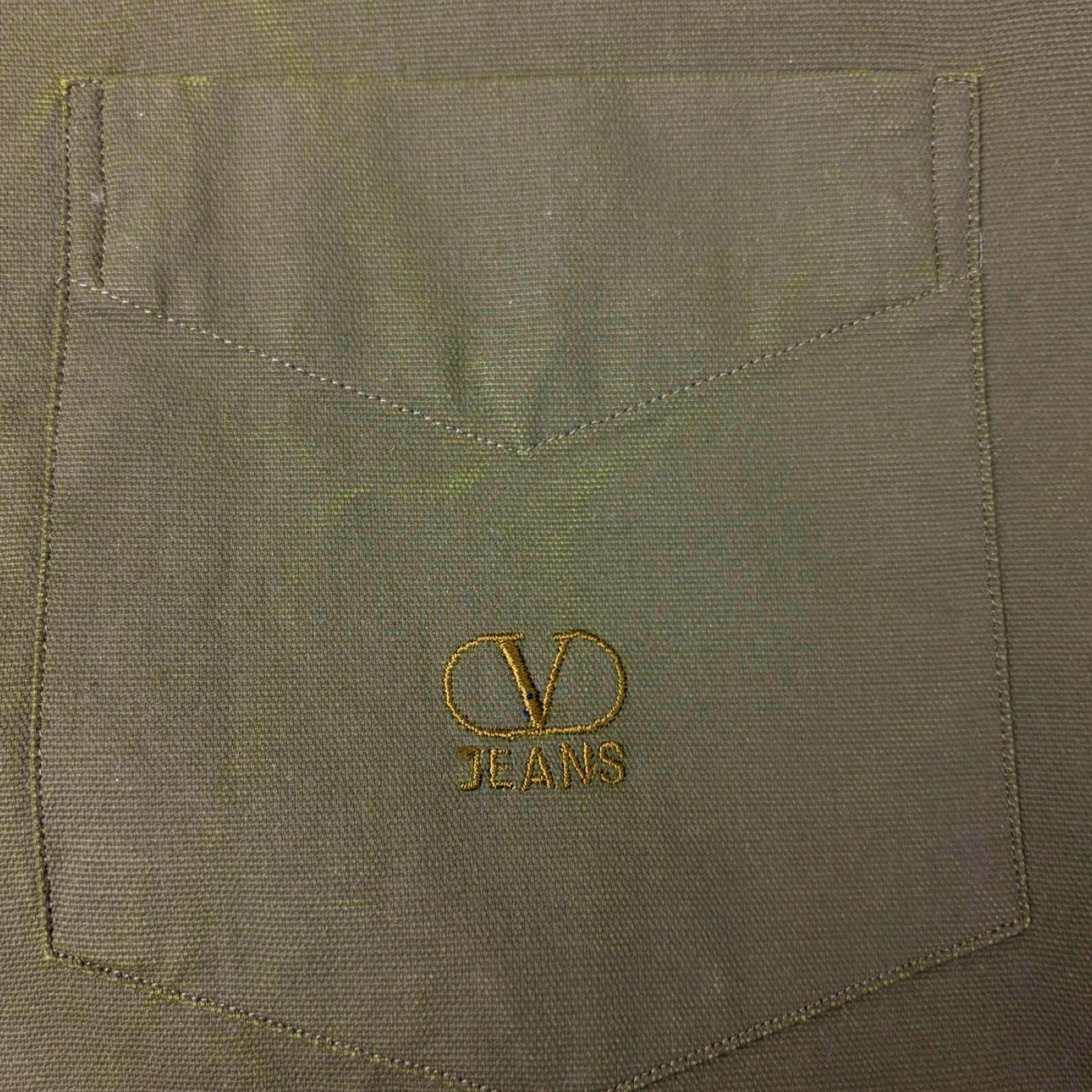 Valentino Jeans Button-Down Olive Green