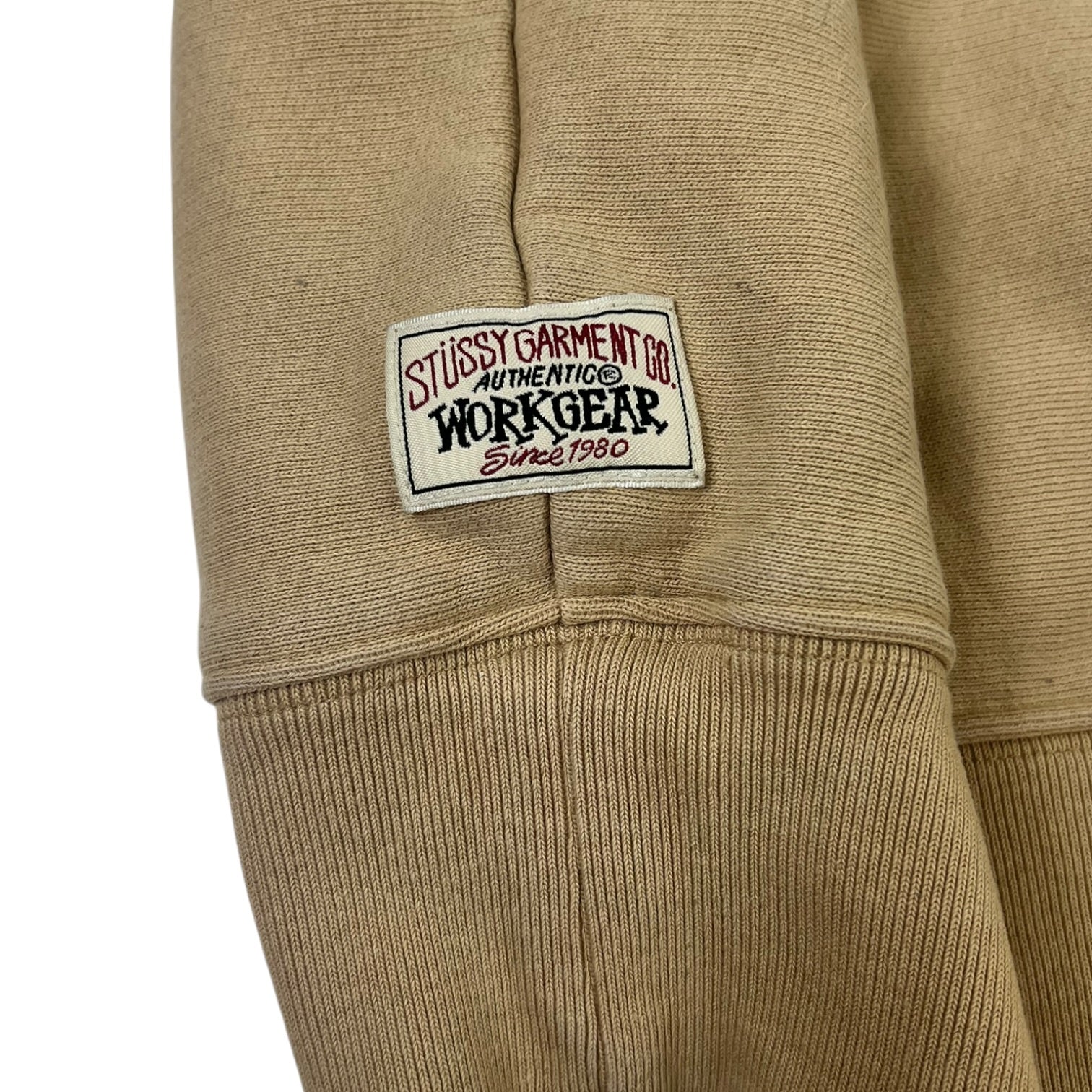 Stüssy Relaxed Zip Hoodie Sweatshirt Tan