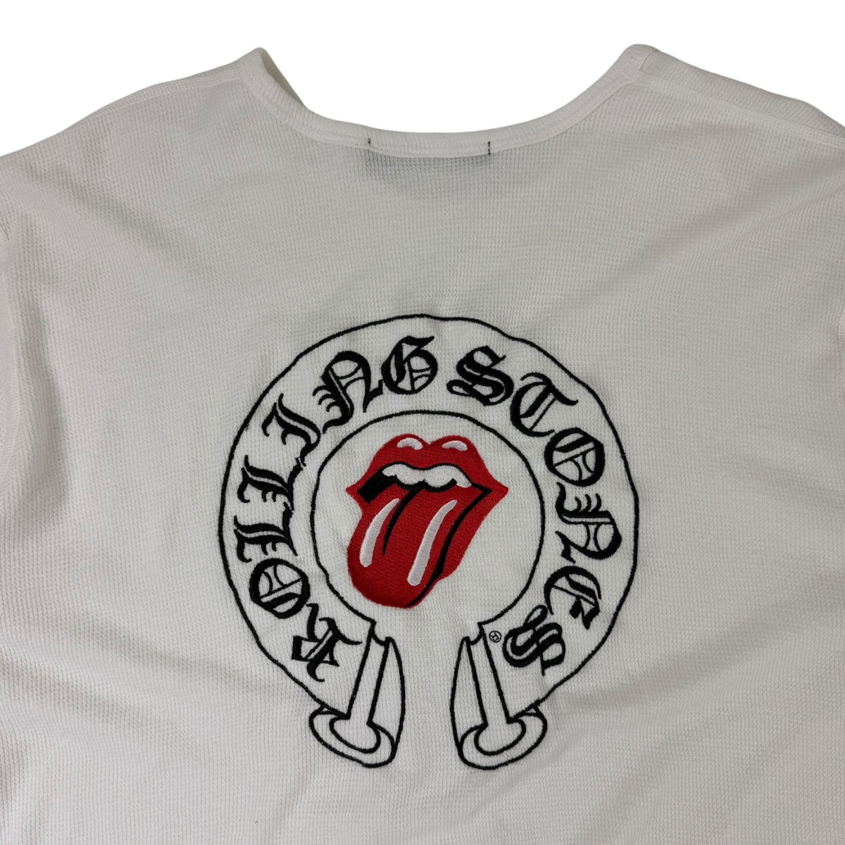 Vintage Chrome Hearts x Rolling Stones Thermal LS T-Shirt White