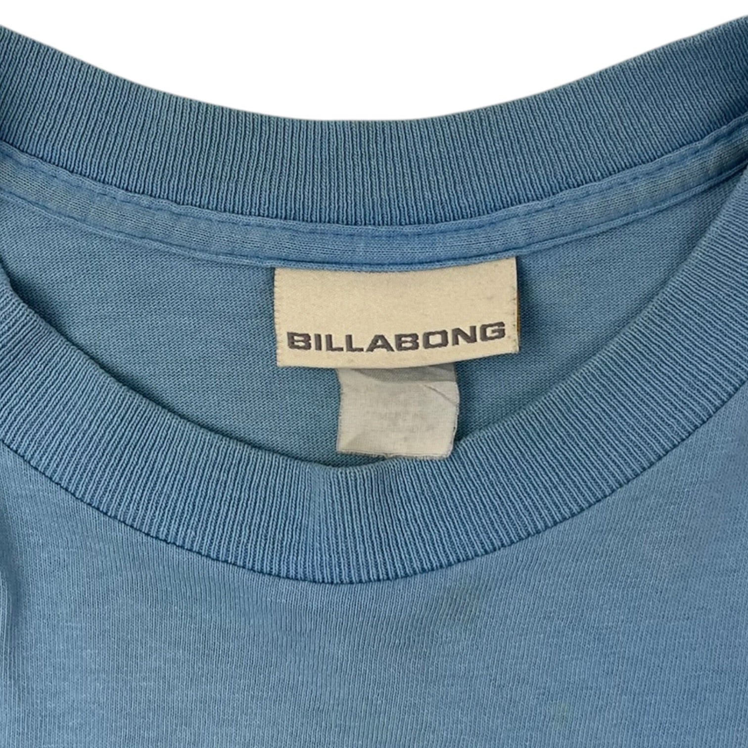 Vintage Y2K Billabong Spellout T-Shirt Blue