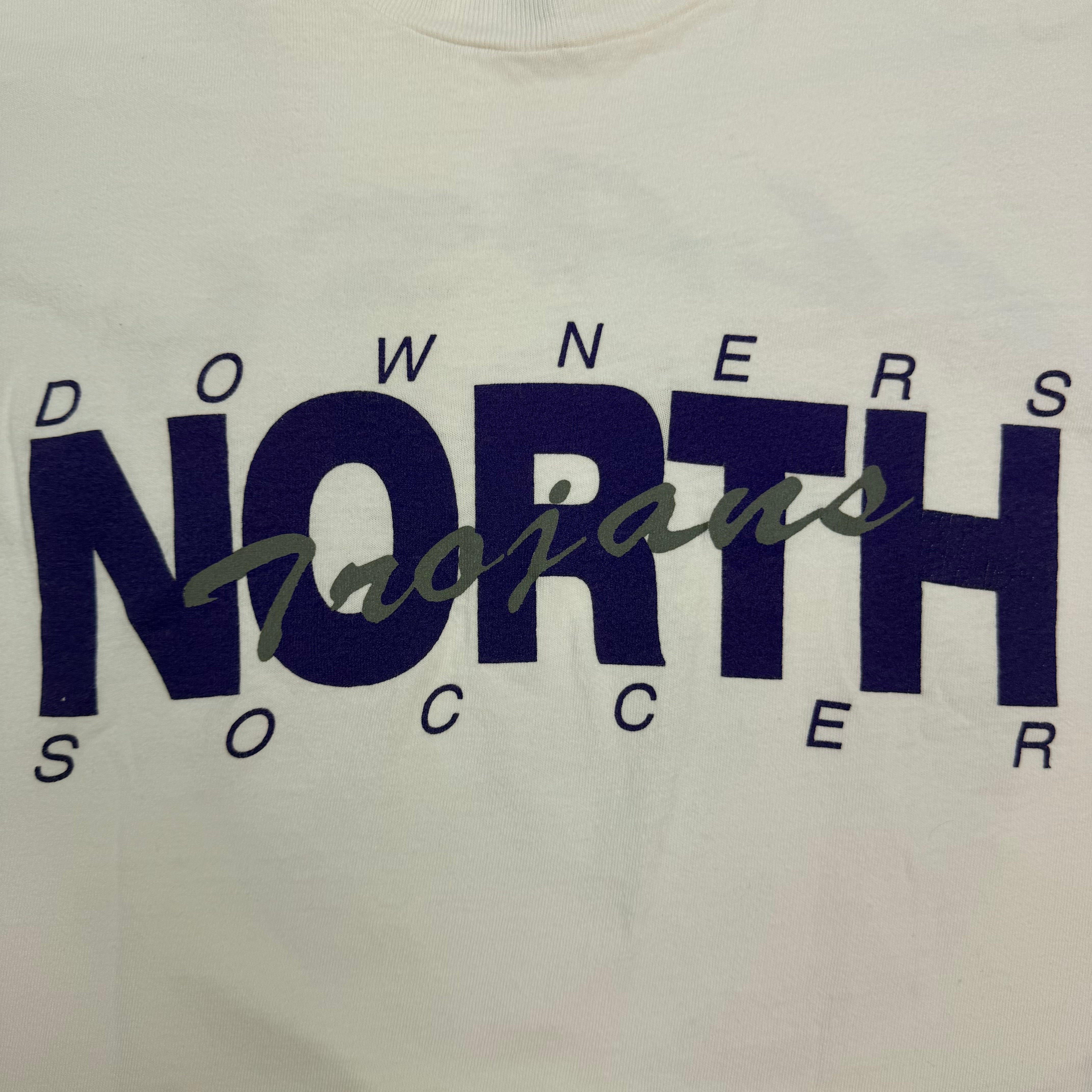 Vintage Downers North Soccer Tee White