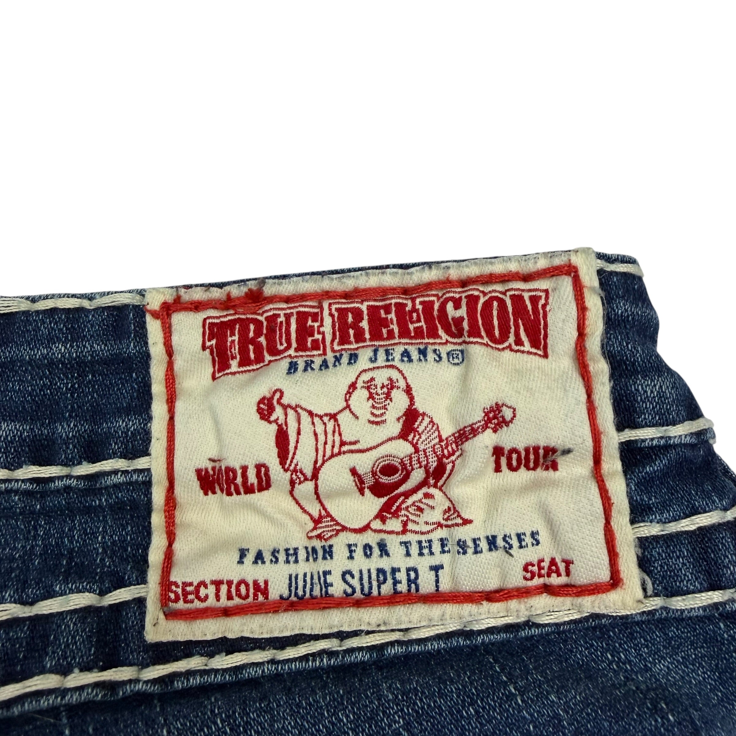 (W) Vintage True Religion Julie Super T Jeans Blue