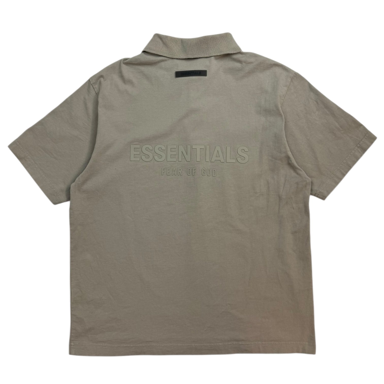 Fear Of God Essentials Short Sleeve Polo Shirt Eggshell
