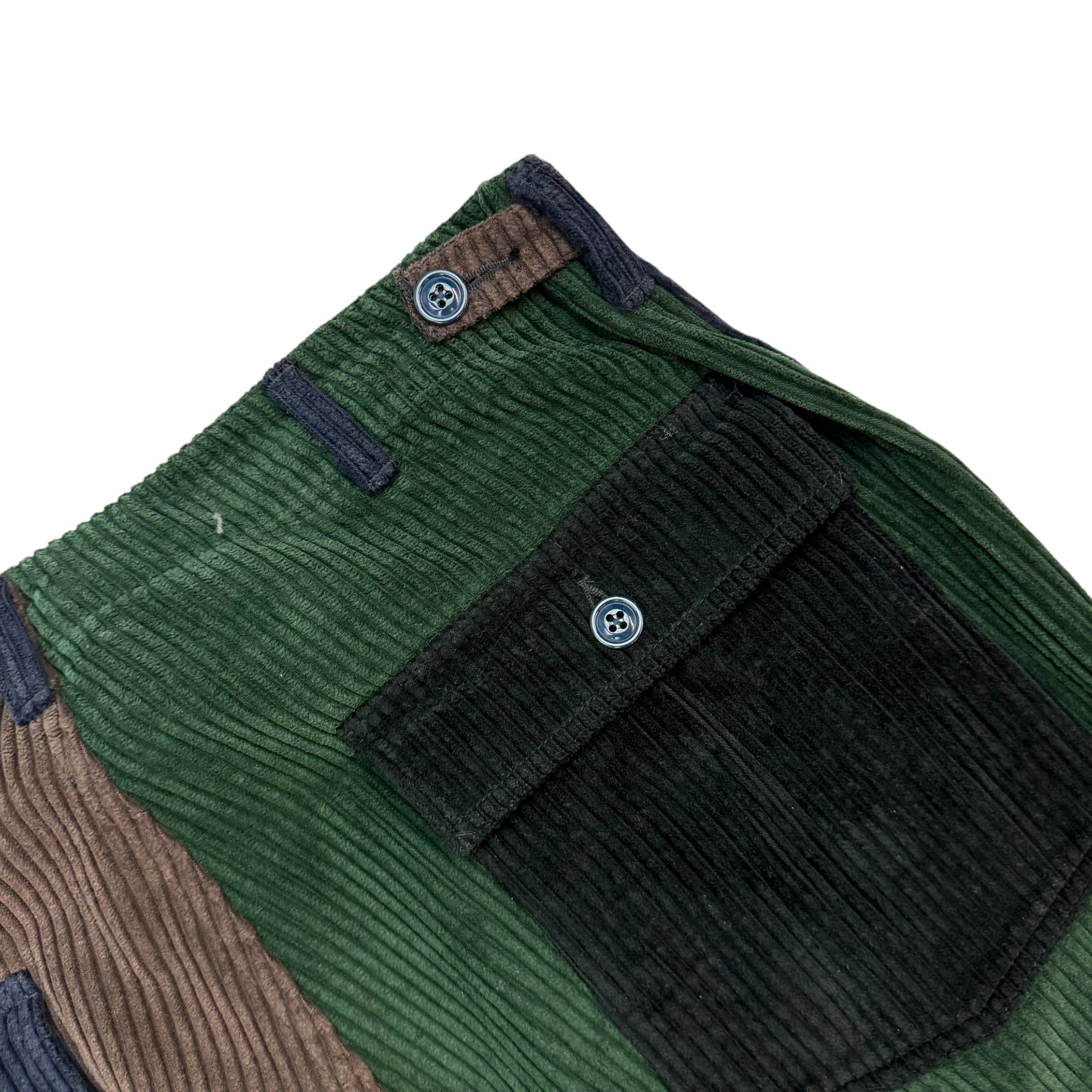 South2 West8 Fatigue Corduroy Pants Colour Block