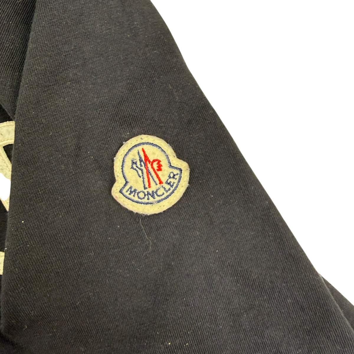 Moncler Monogram Cotton Tee Black
