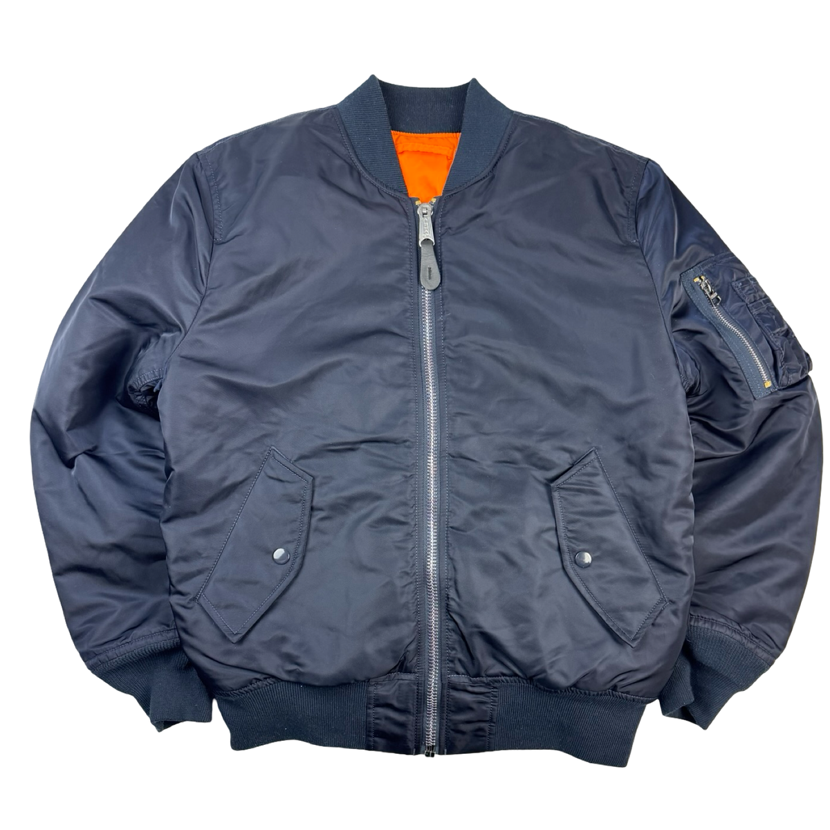 Vintage Alpha Industries Bomber Jacket Dark Navy
